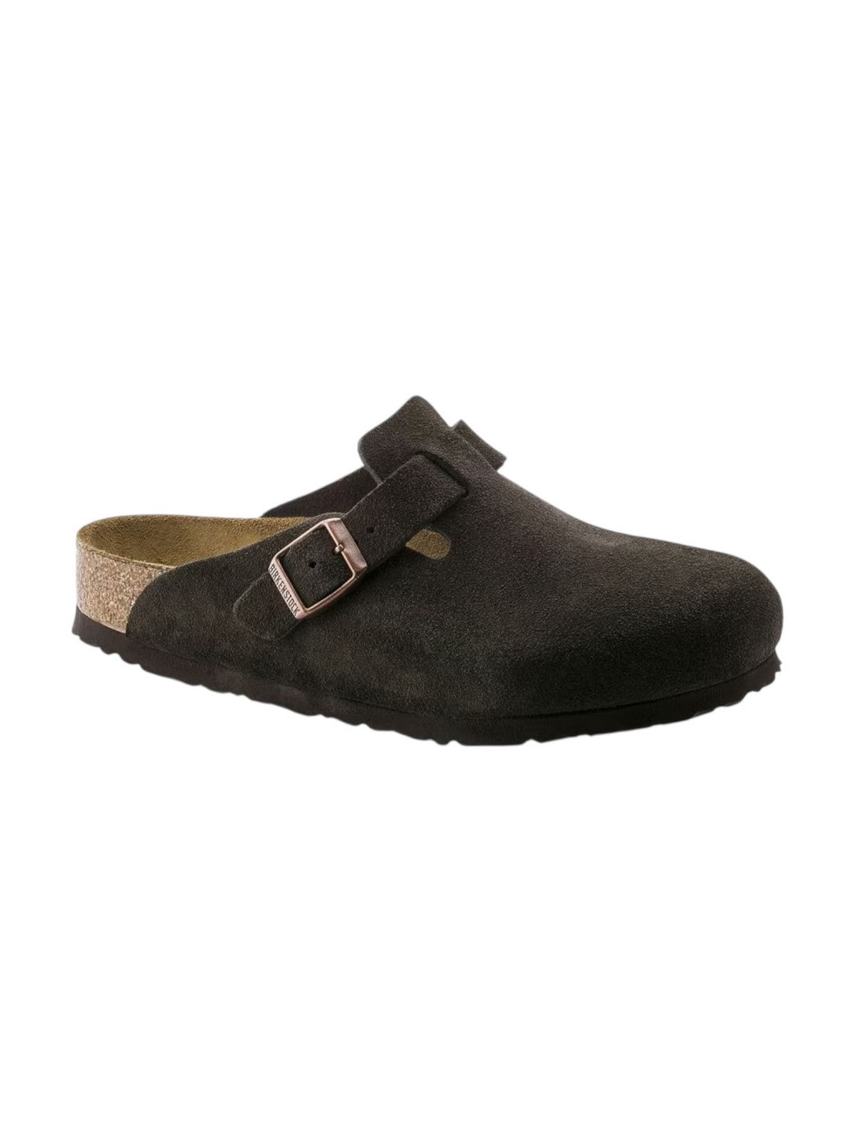 BIRKENSTOCK Sandalo Unisex adulto Boston SFB mocca, Suede Leather 660463 Marrone gioboutiqueweb