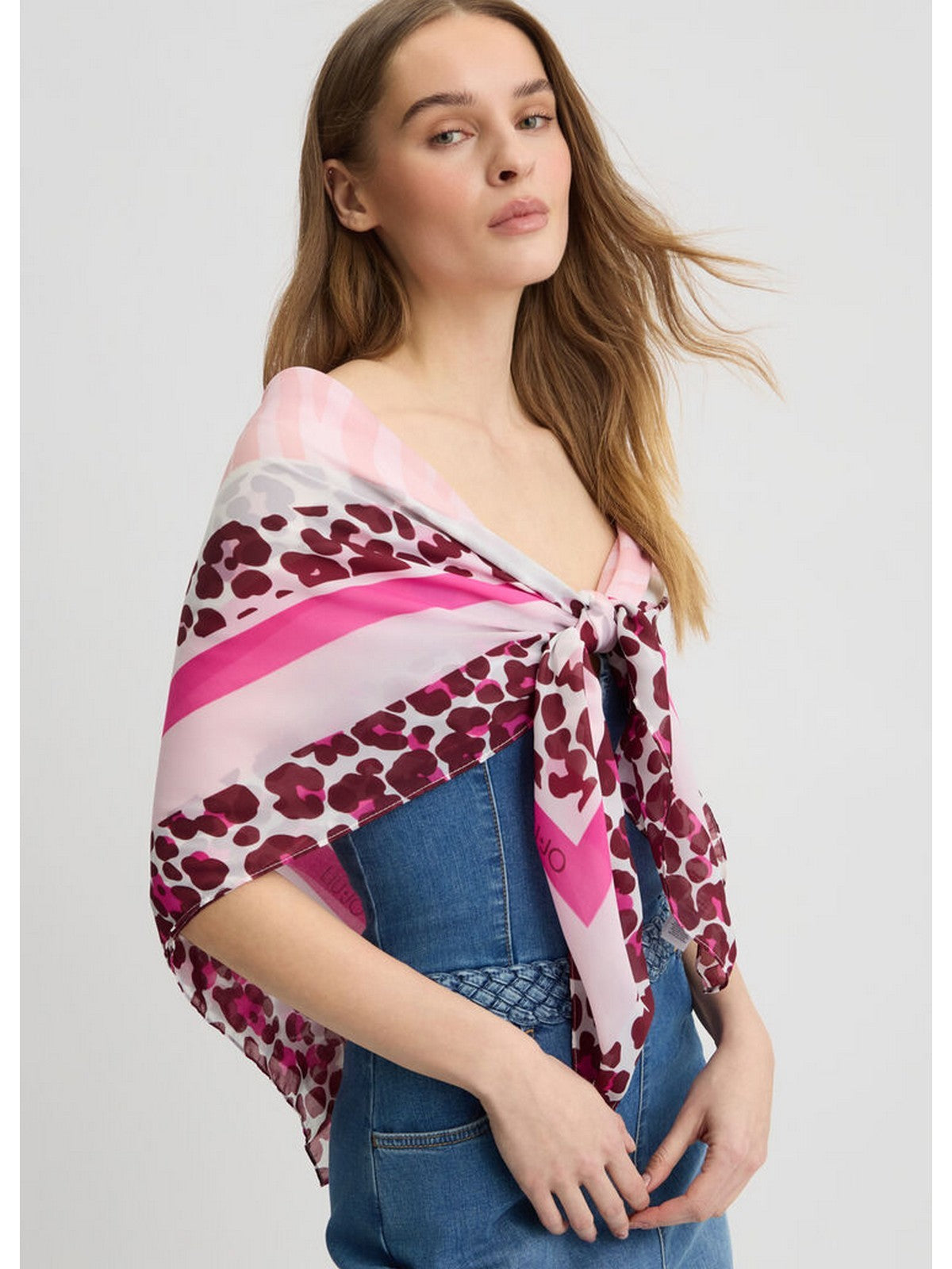 LIU JO SOFT Foulard Donna 2A5043T0300 72624 Rosa gioboutiqueweb
