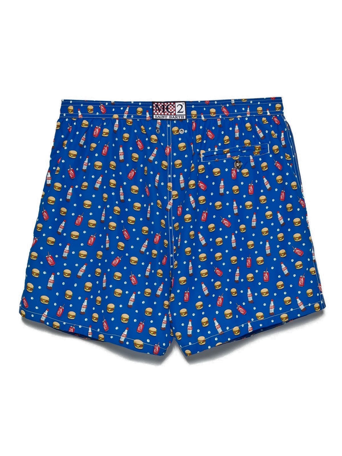 MC2 SAINT BARTH Costume da bagno Uomo LIGHTING MICRO FANTASY 02611L HAMBURGER AND COLA 61
