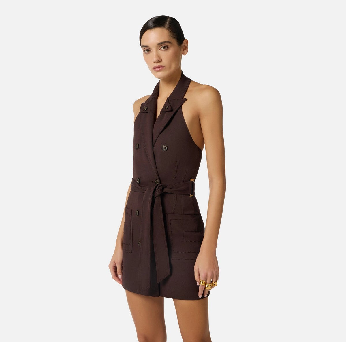 ELISABETTA FRANCHI Abito Donna AB91461E2 644 CACAO