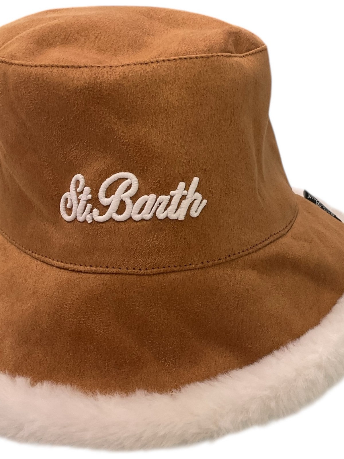 MC2 SAINT BARTH Cappello Donna BUCKET HAT DOUBLE SUEDE FUR 03511I SB 1910 EMB
