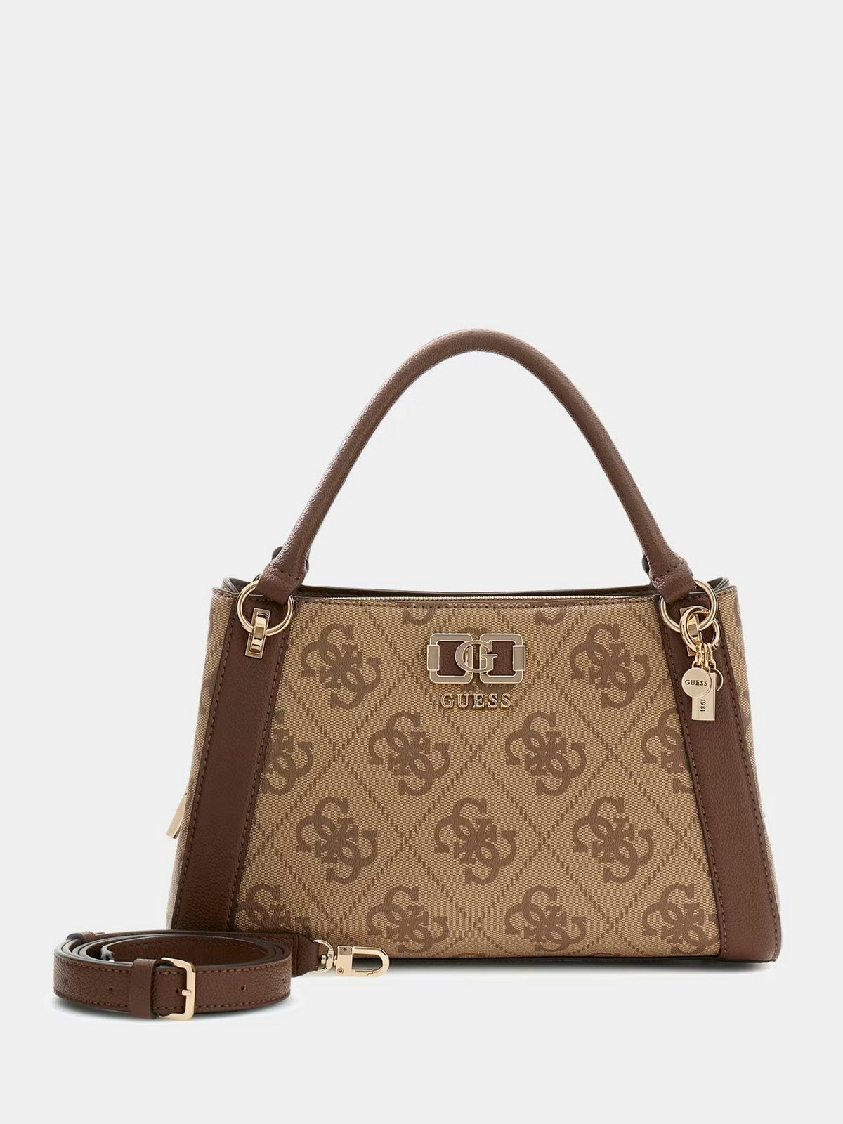 GUESS Borsa Donna KARNILLA LOGO GFRIEND SATHEL HWOS99 01060 LGW LATTE LOGO/BROWN