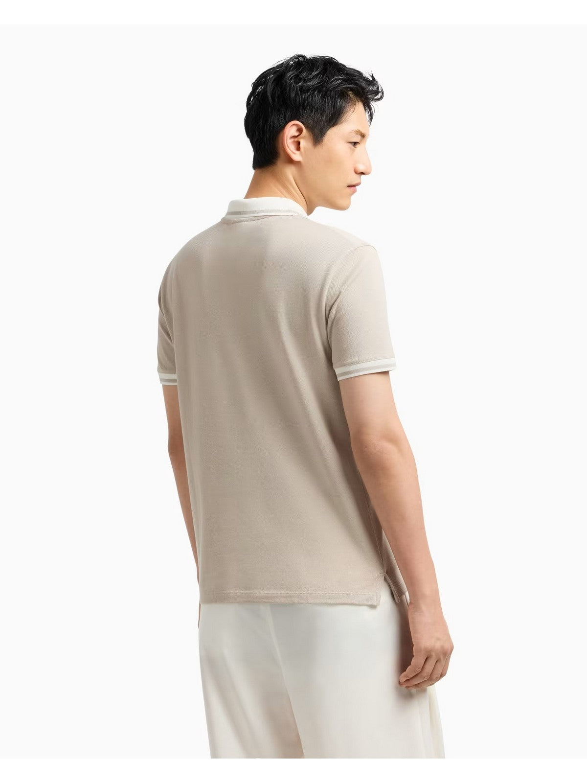 EMPORIO ARMANI Polo Uomo EM001750 AF12955 U1098 SILVER LINING gioboutiqueweb