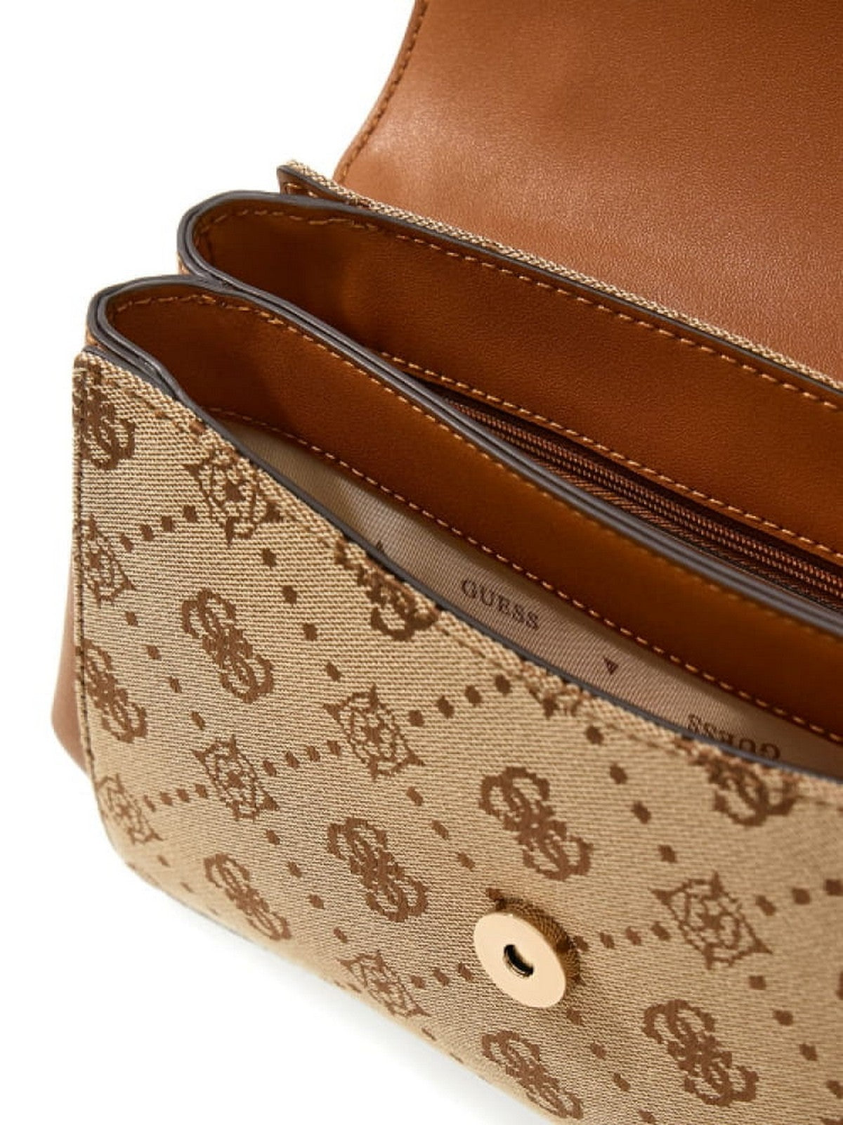 GUESS Borsa Donna MELINDA LOGO TOP HANDLE FLAP HWJP99 02200 LTL LATTE LOGO