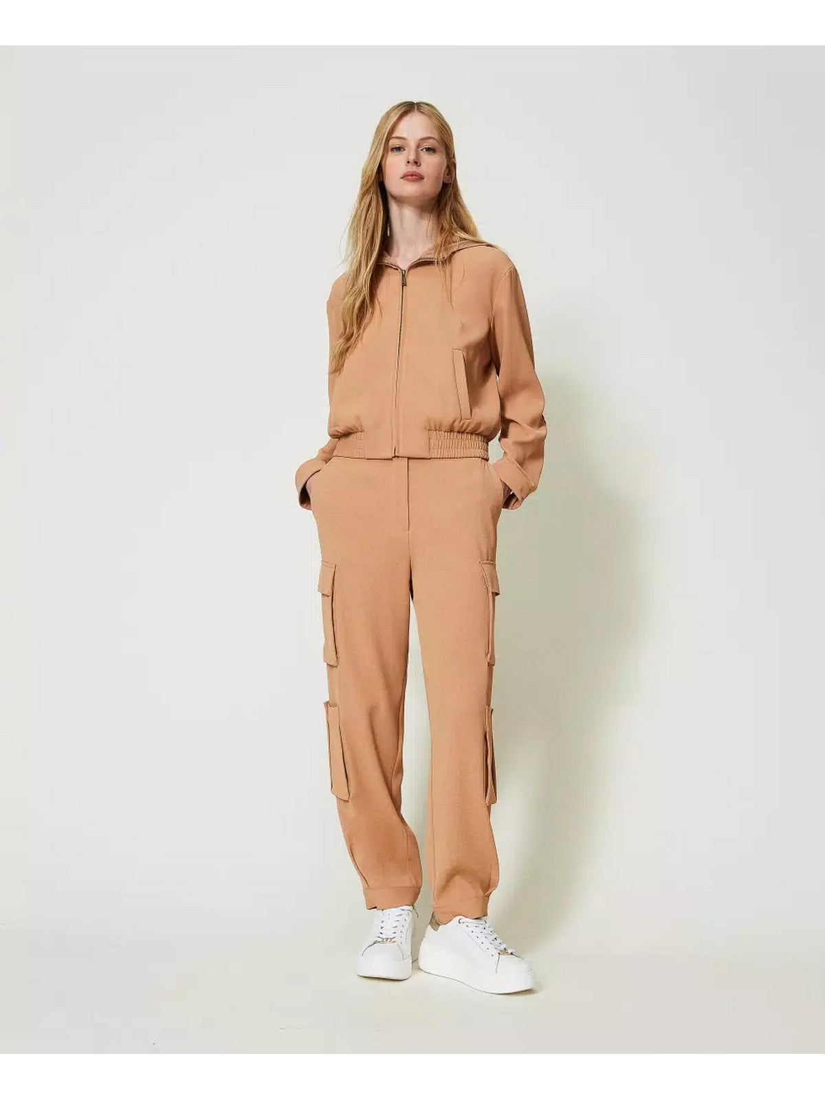 TWINSET Pantalone Donna 241TP2243 10282 Marrone gioboutiqueweb