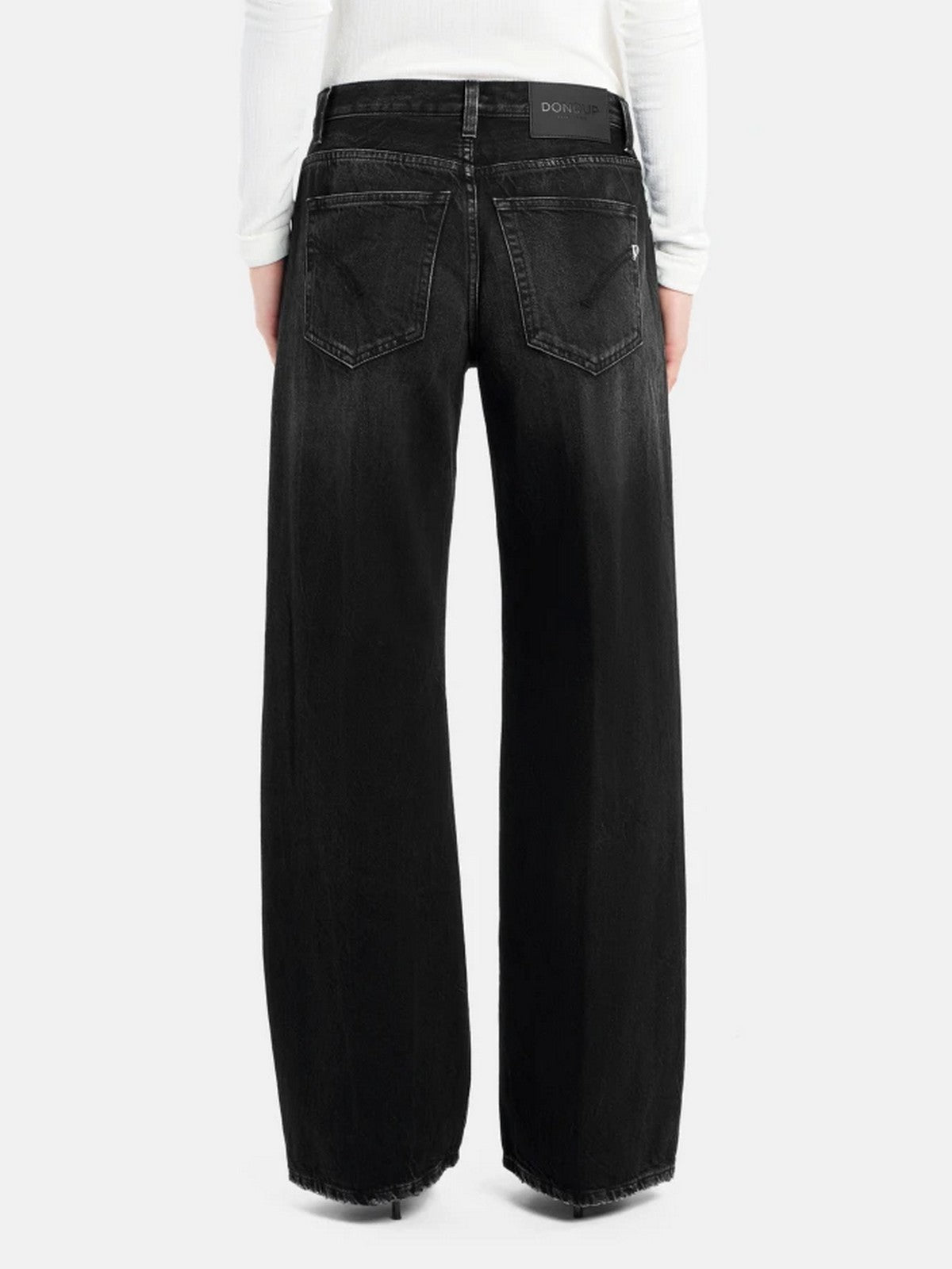 DONDUP Jeans Donna JACKLYN BOT GIOIELLO DP427B DFE305D LM9 999 Nero