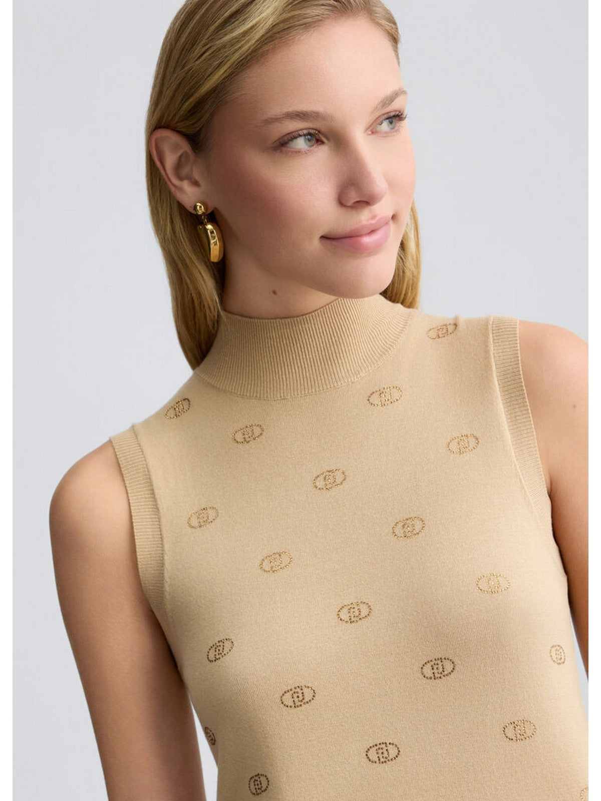 LIU JO WHITE Top Donna WA5054MS49I 60920 Beige