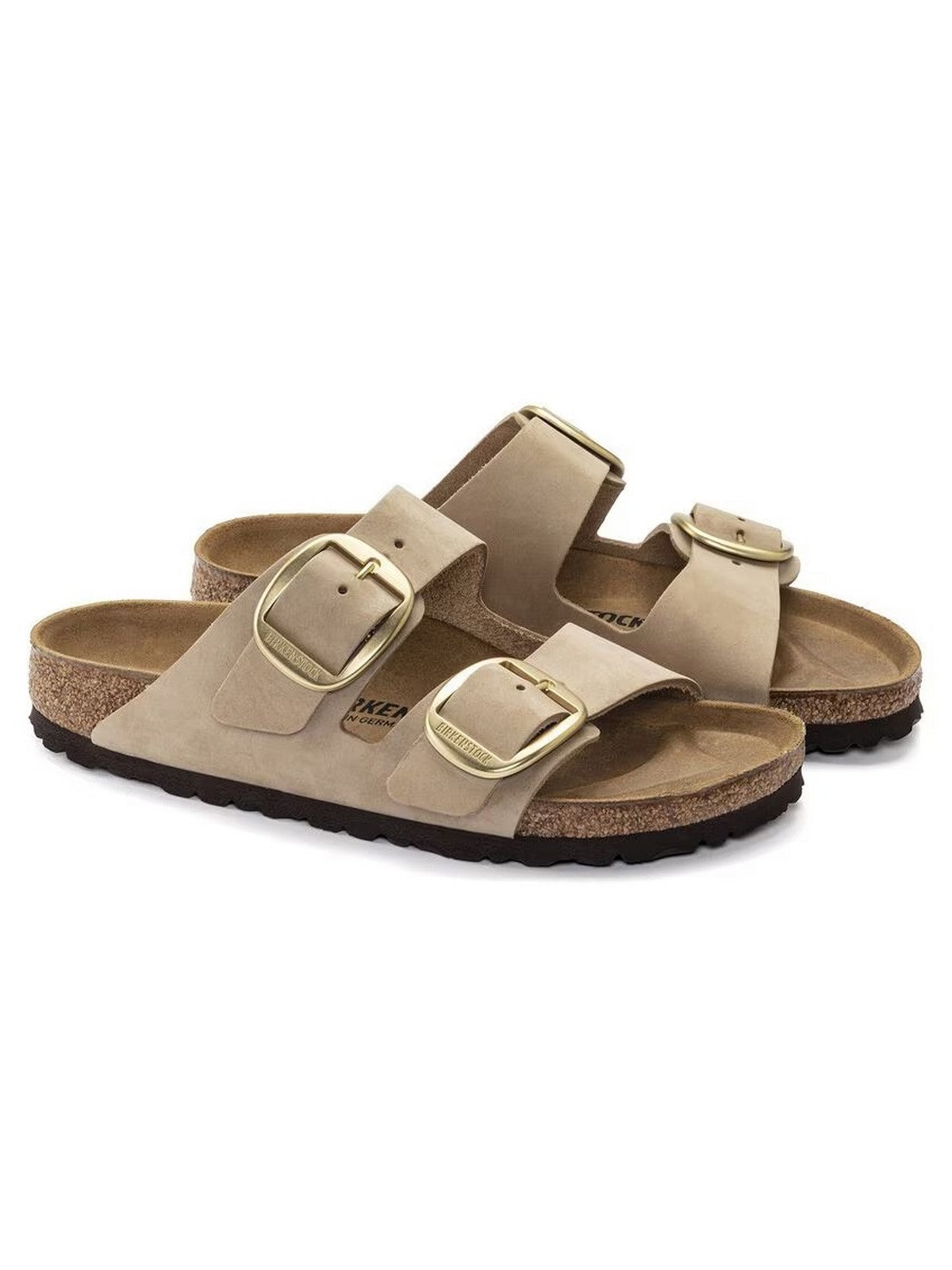 BIRKENSTOCK Sandalo Donna Arizona Big Buckle sandcastle, Nubuck Leather 1024064 Beige gioboutiqueweb