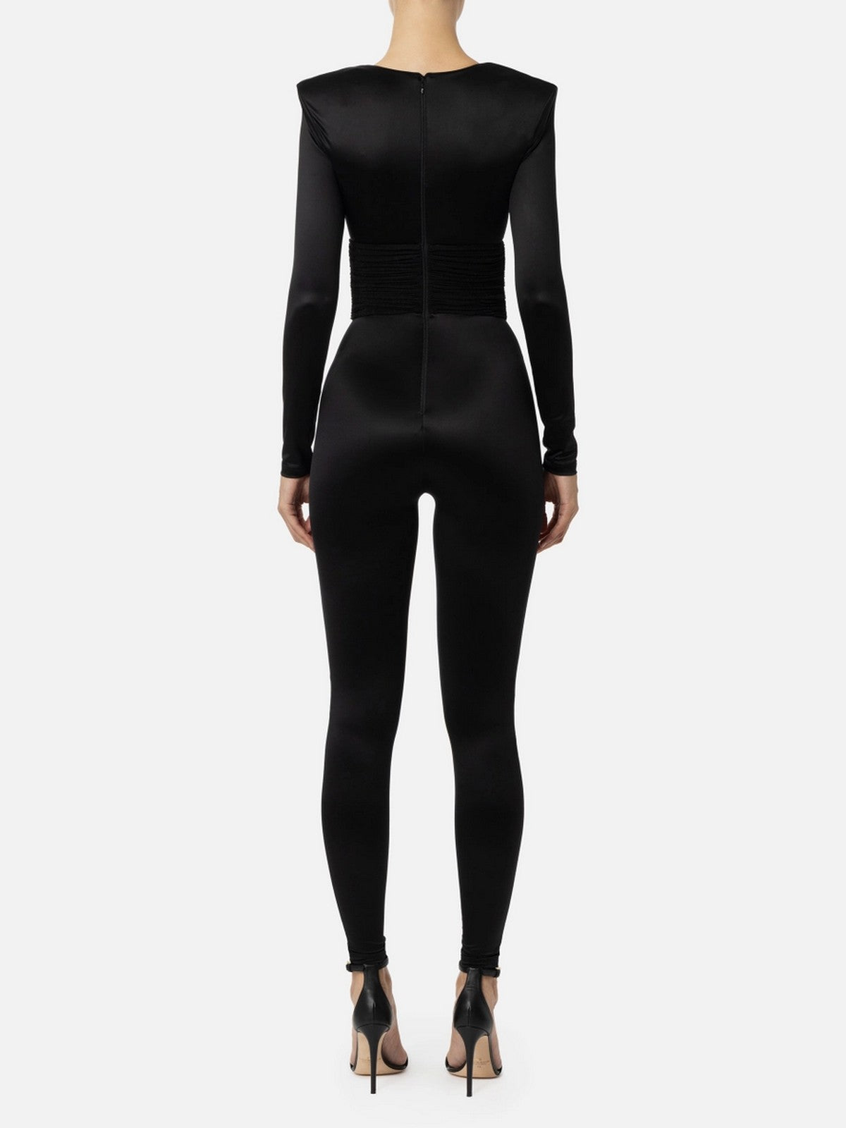 ELISABETTA FRANCHI Tuta Donna TU01946E2 110 Nero gioboutiqueweb