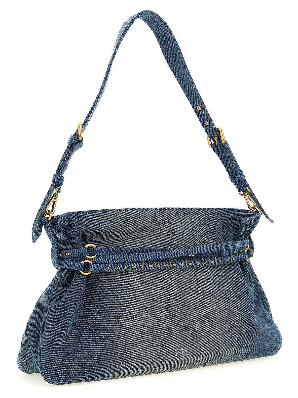 PINKO Borsa Donna BELT BAG BIG DENIM 105903-A31G PJDQ LAVAGGIO MEDIO-ANTIQUE GOLD