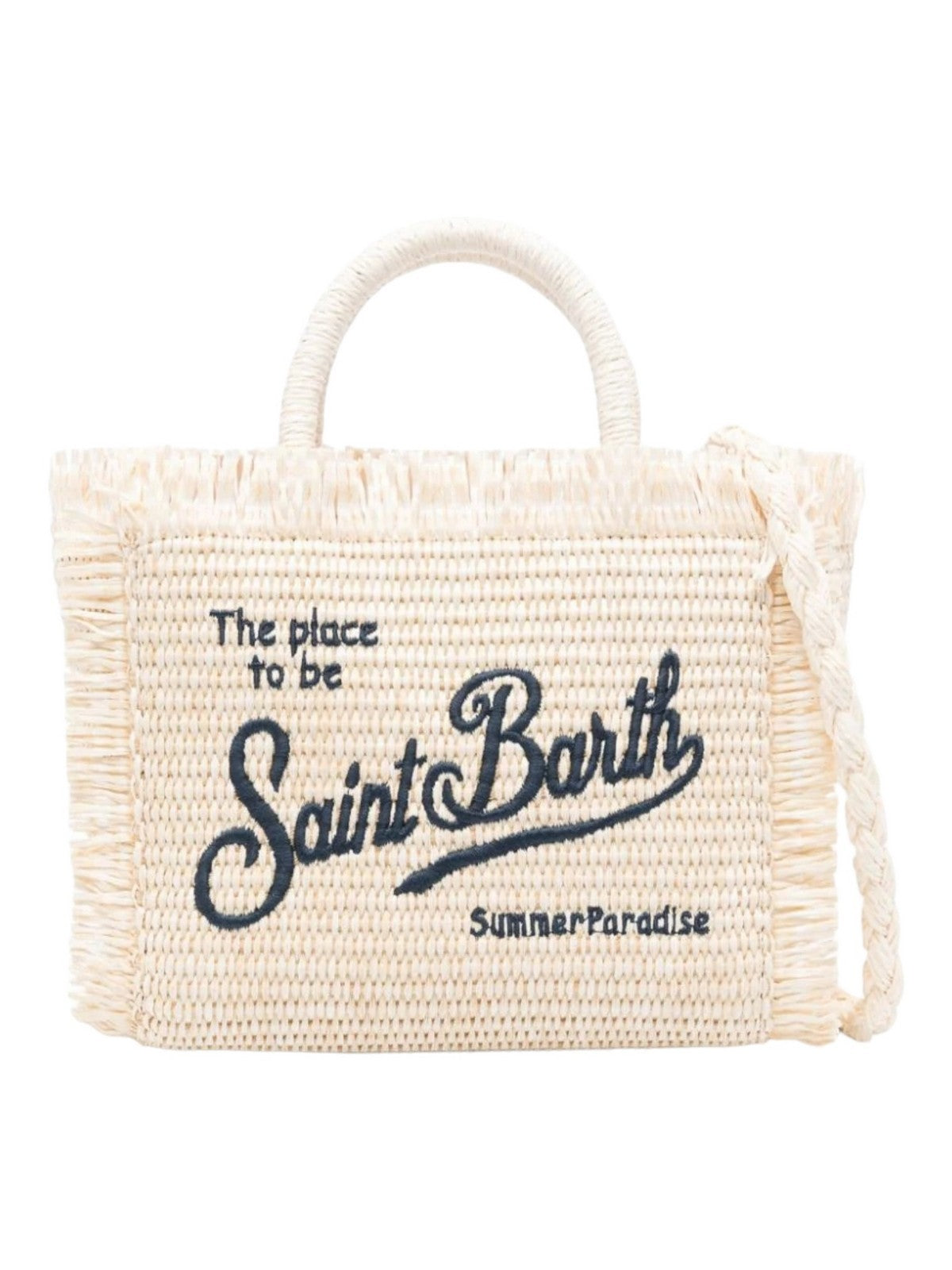 MC2 SAINT BARTH Borsa Donna VANITY MINI STRAW N 02783F Blu gioboutiqueweb