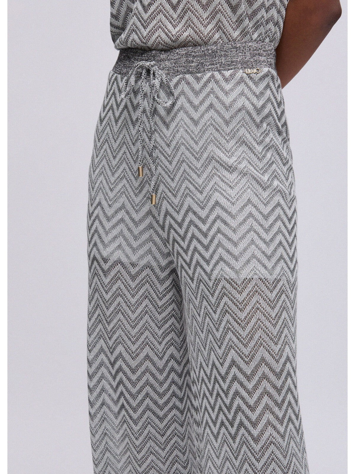 LIU JO BEACHWEAR Pantalone Donna VA6176J3878 C3887 Nero/silver lux