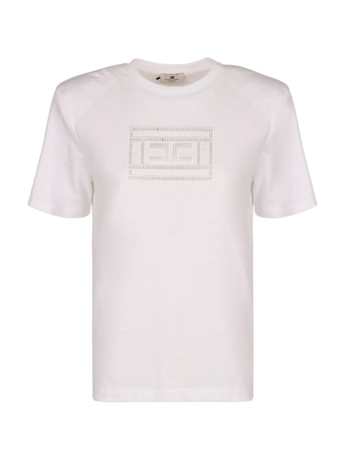 ELISABETTA FRANCHI T-shirt Donna MA01651E2-270 Bianco gioboutiqueweb