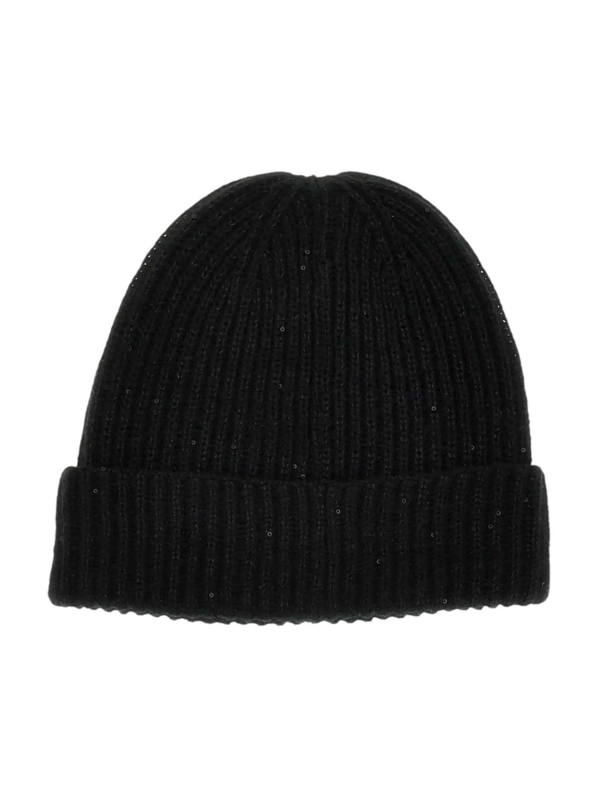 GUESS Cappello Donna BEANIE LANA LUREX AW5236 WOL01 BLA Nero gioboutiqueweb