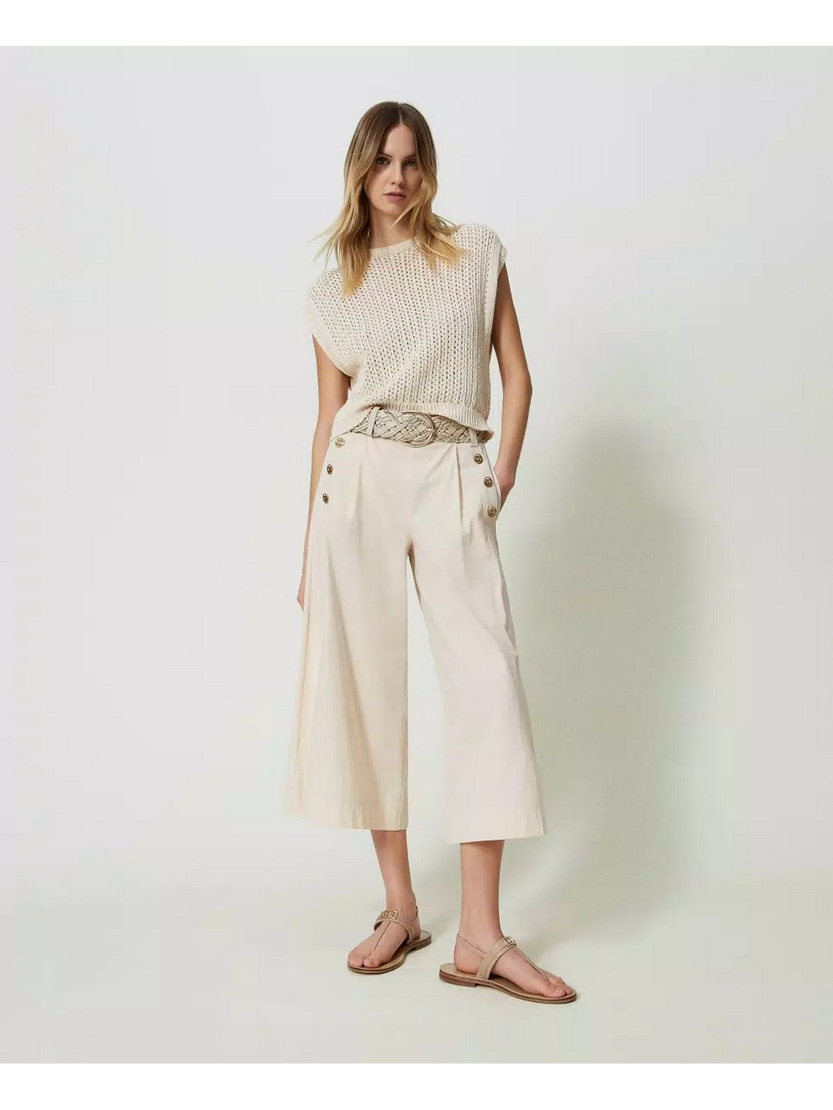 TWINSET Pantalone Donna 241TT2053 07222 Rosa gioboutiqueweb