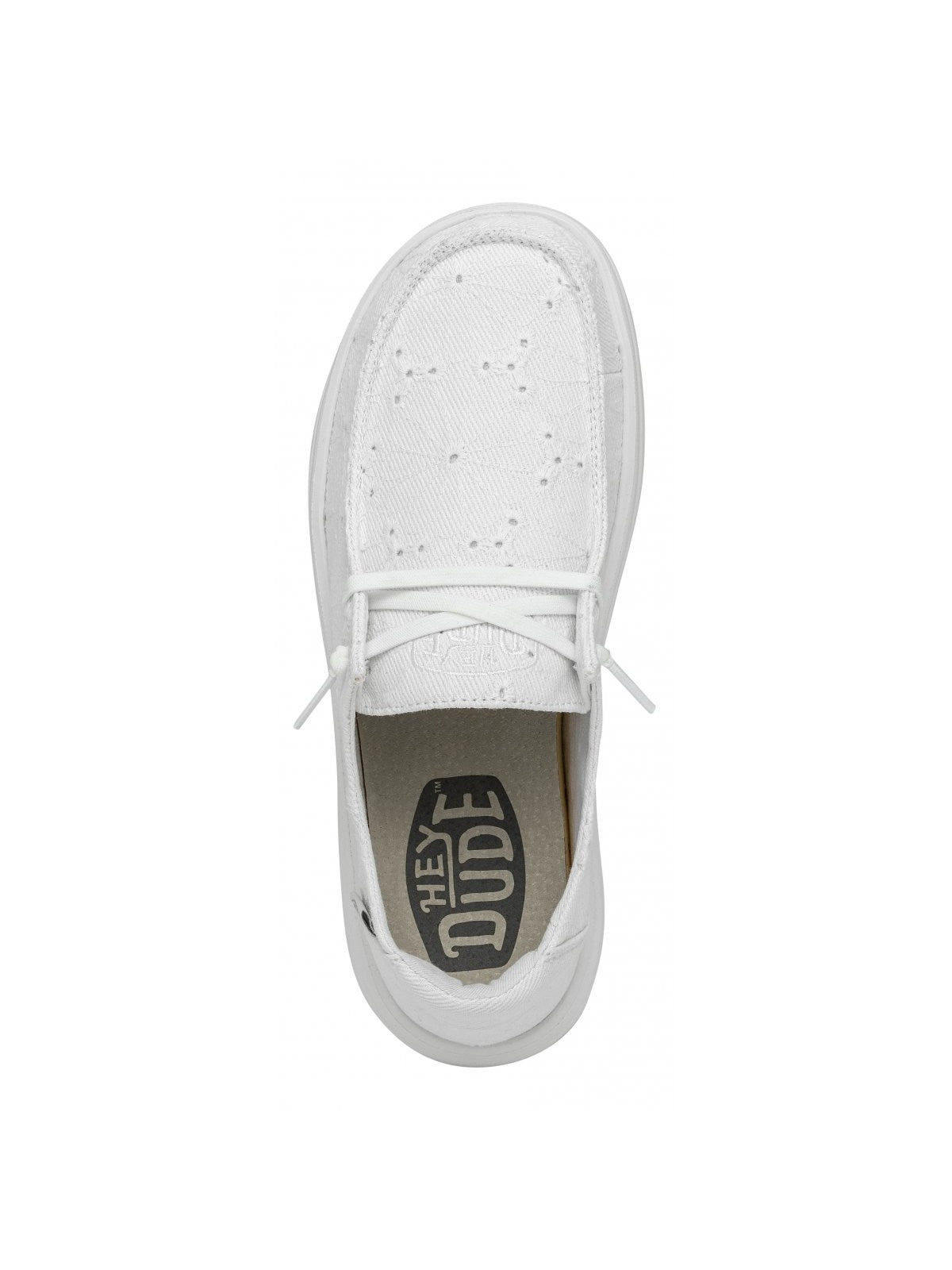 HEY DUDE Mocassino Donna Wendy Rise Eyelet W HD.40075 9CT Bianco gioboutiqueweb