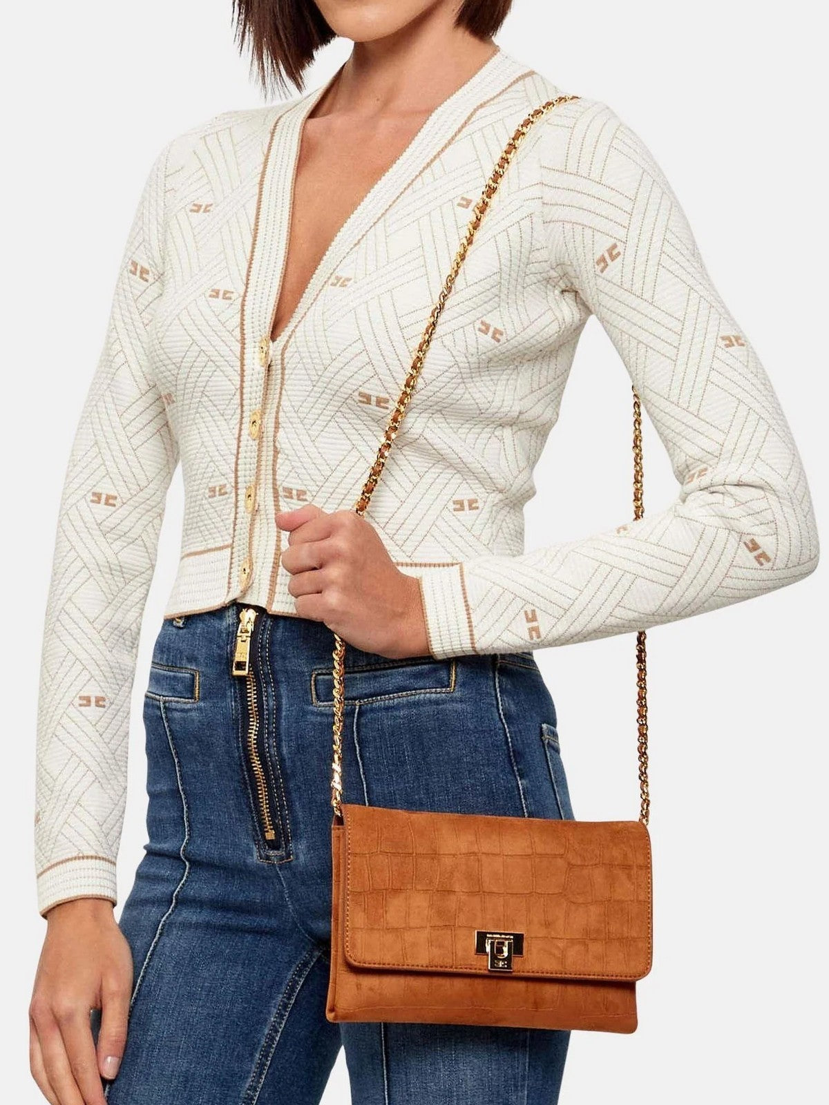 ELISABETTA FRANCHI Borsa Donna BS64A61E2 600 CUOIO