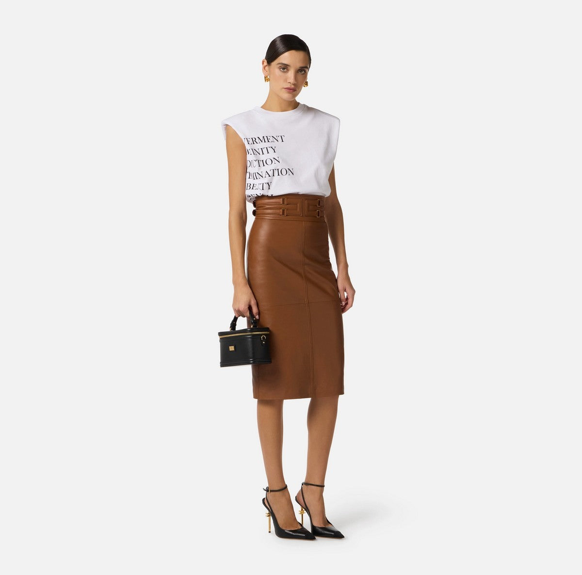 ELISABETTA FRANCHI T-shirt Donna MA70P61E2 270 GESSO