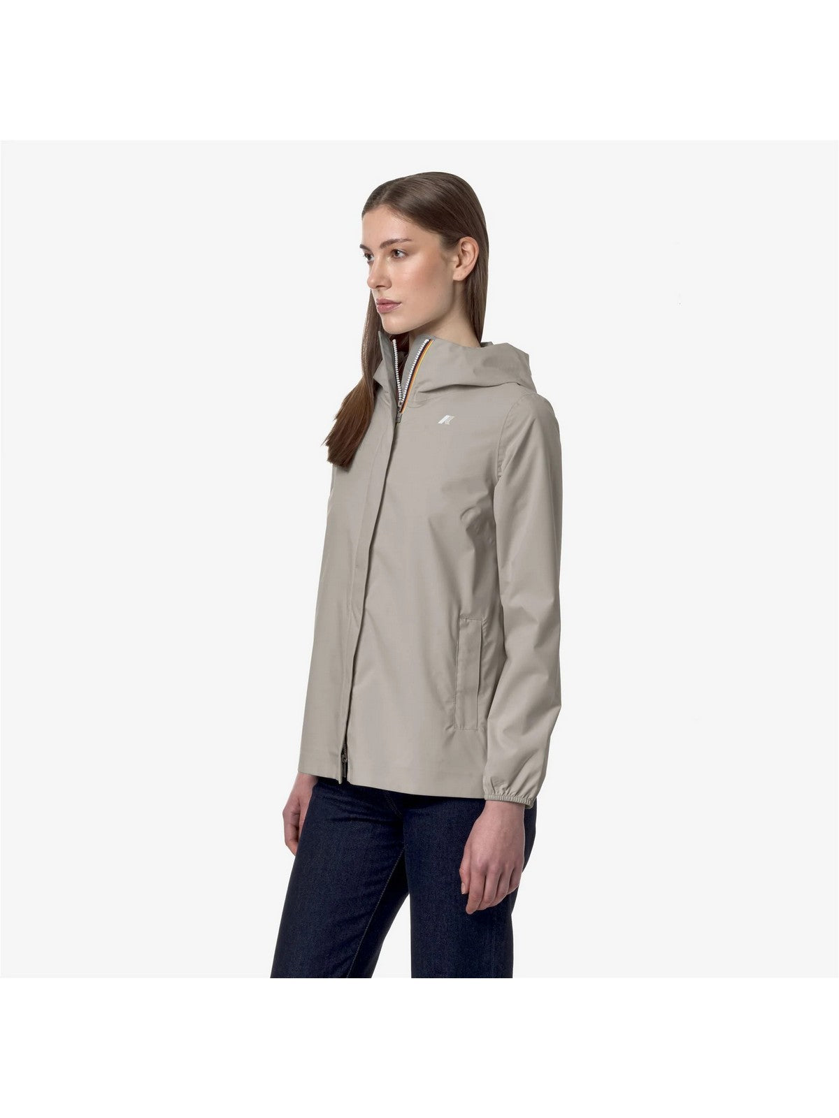K-WAY Giubbino Donna MARGUERITE STRETCH DOT K31382W 634 BEIGE LT