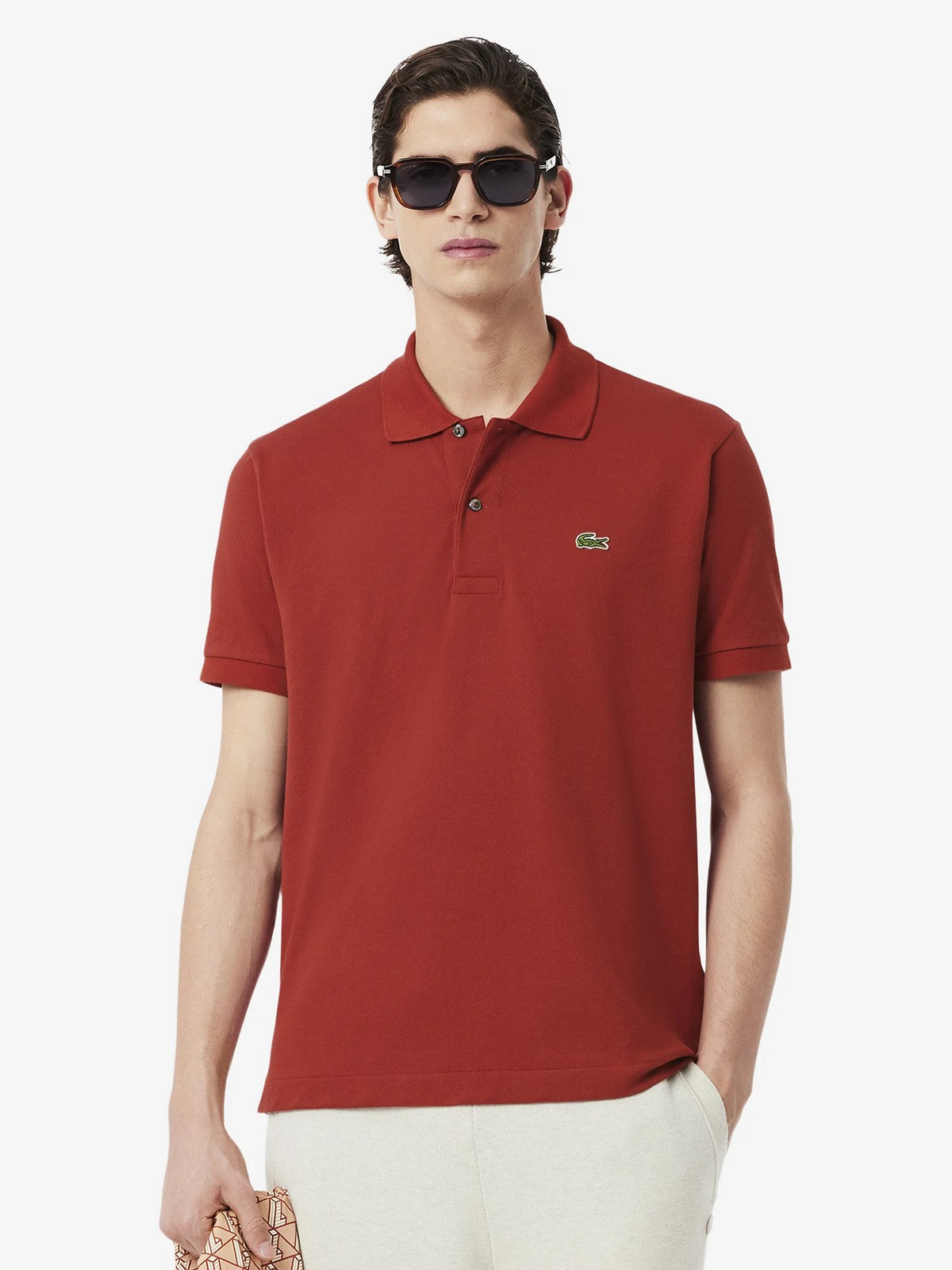 LACOSTE Polo Uomo PH4012 AFS Rosso gioboutiqueweb