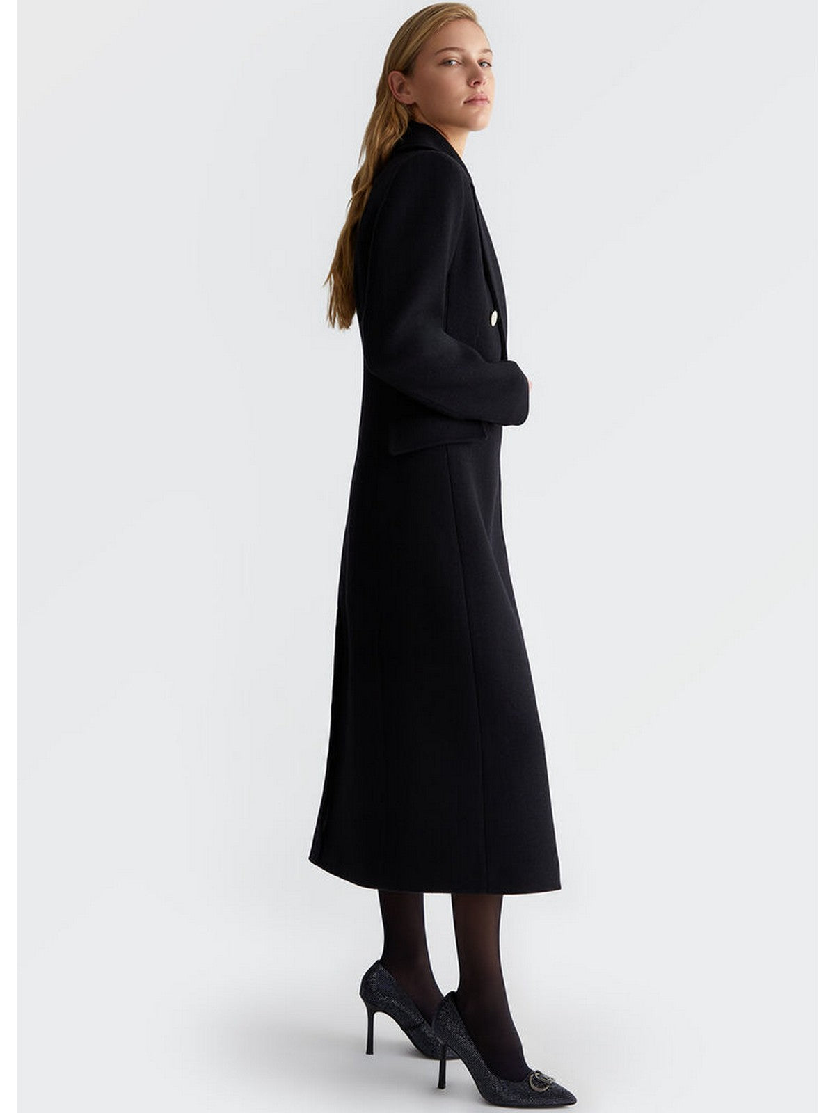 LIU JO BLACK Cappotto Donna CF4011T3575 22222 Nero gioboutiqueweb