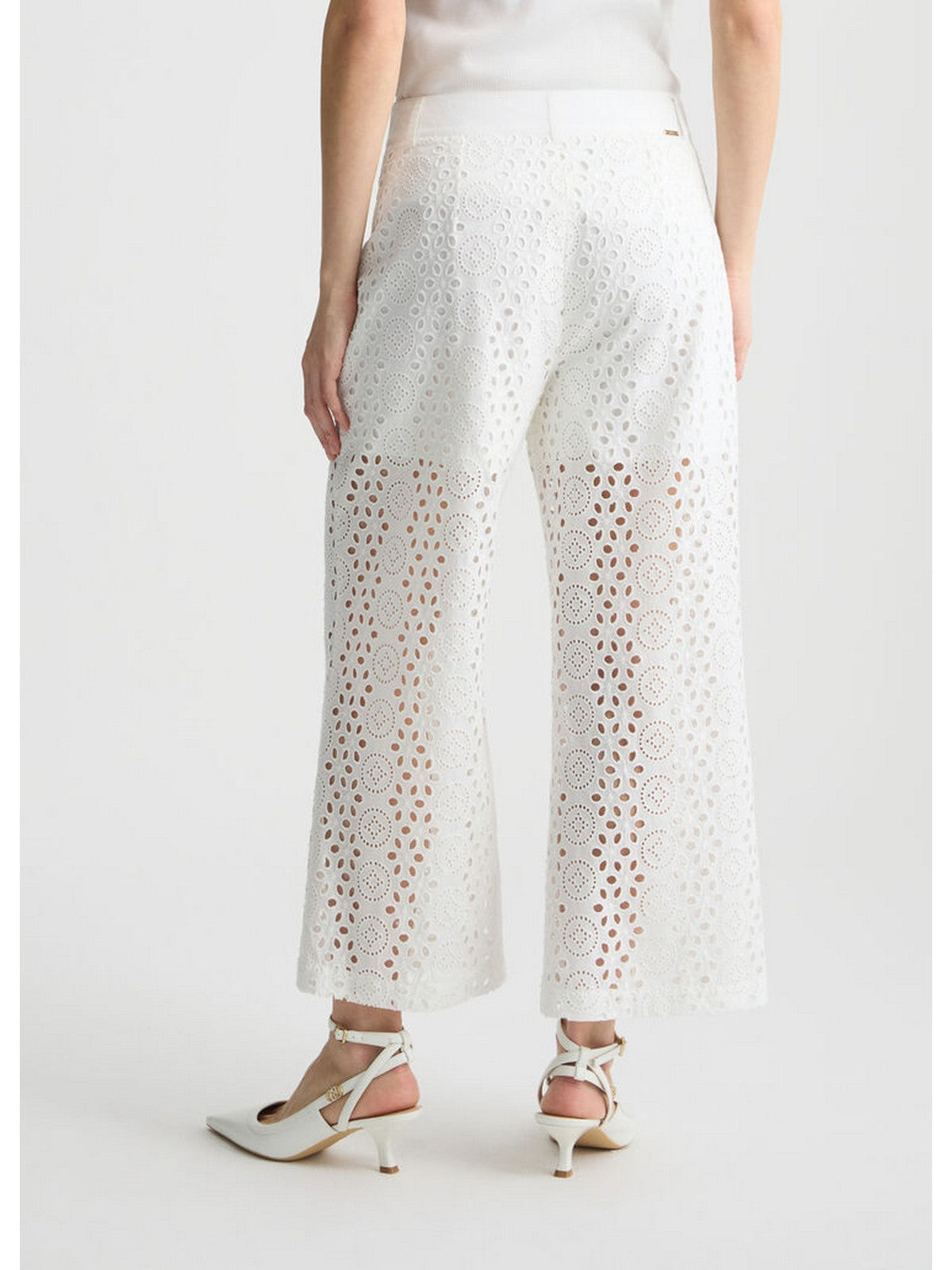 LIU JO WHITE Pantalone Donna WA5282T2182 11111 Bianco gioboutiqueweb