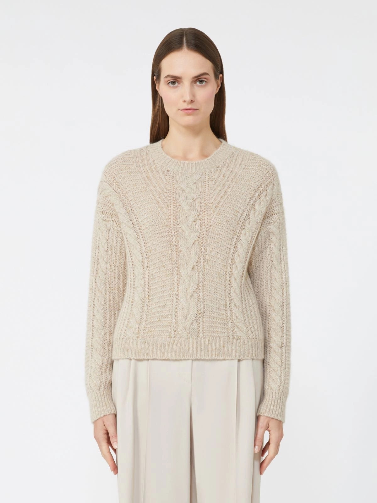 MAX MARA Maglione Donna CRASSO 2526366112650 001 BEIGE