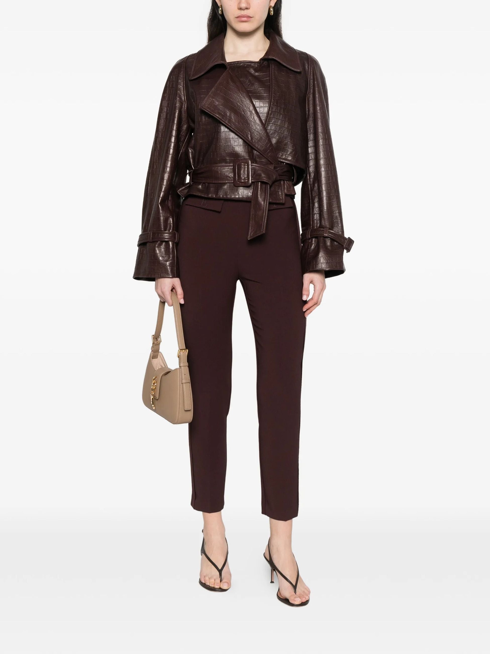 ELISABETTA FRANCHI Pantalone Donna PA17061E2 644 CACAO