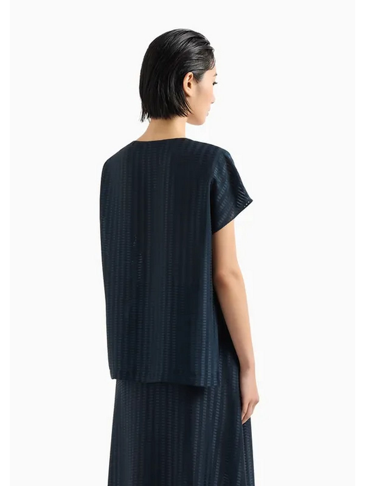 EMPORIO ARMANI Top Donna E3NK1D F9912 927 Blu gioboutiqueweb