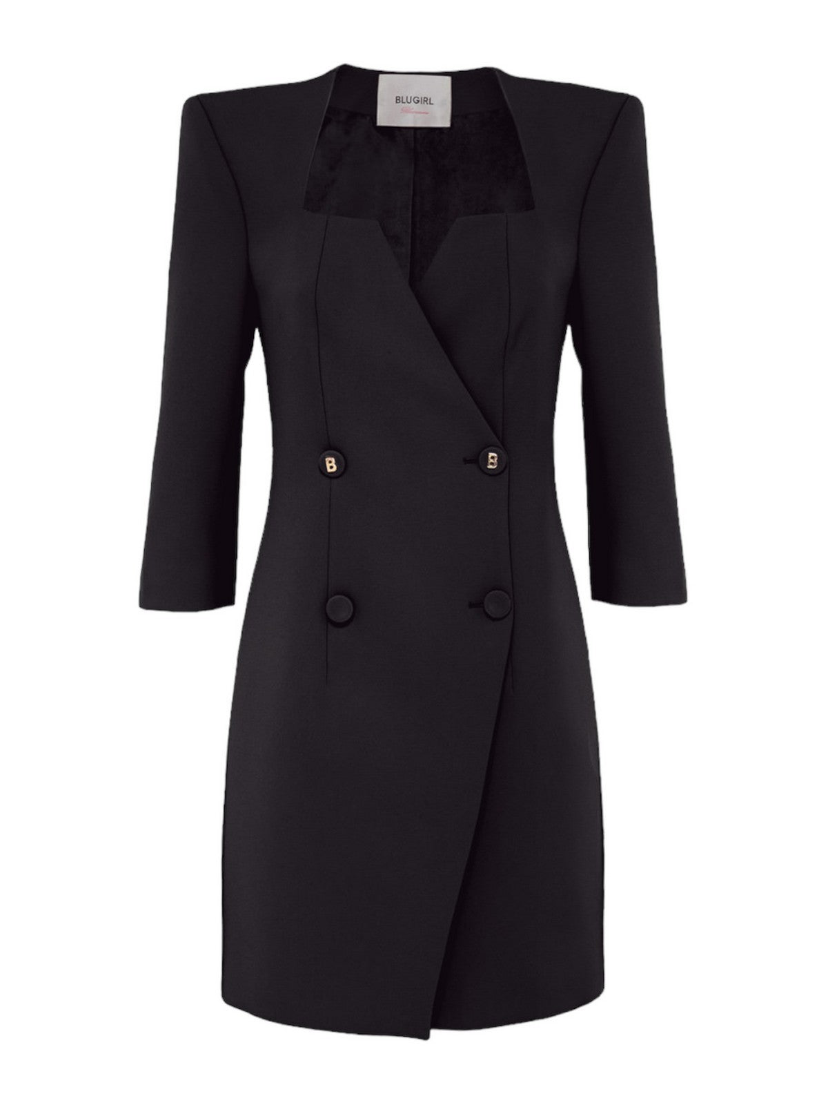 Blugirl Frau Kleid Ra4128t3191 22222 Schwarz