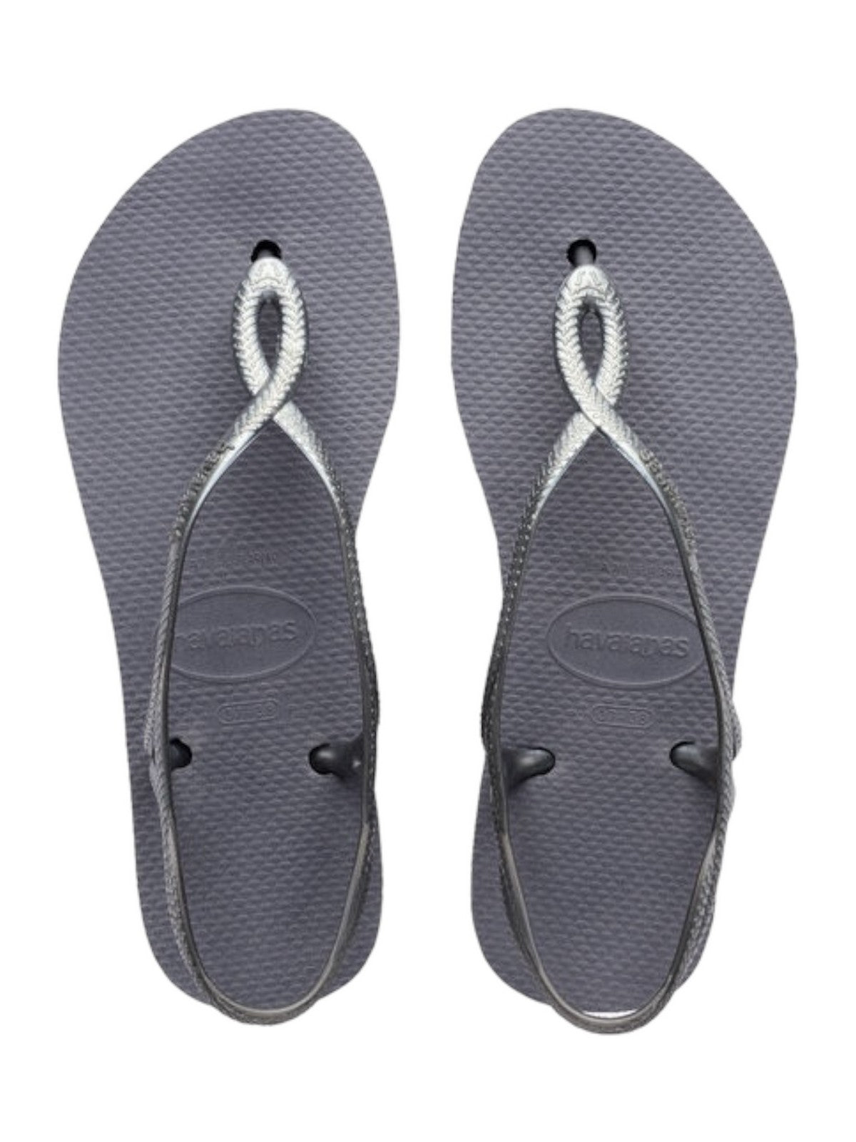 HAVAIANAS Infradito Donna Hav. Luna Flatform 4148600.5178 GREY STEEL gioboutiqueweb