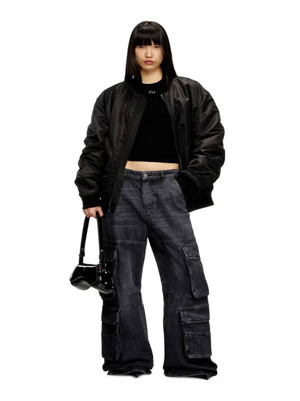 DIESEL Borsa Donna PLAY PLAY CROSSBODY SHOULDER BAG X10221 P6255 HA881 001 - BLACK