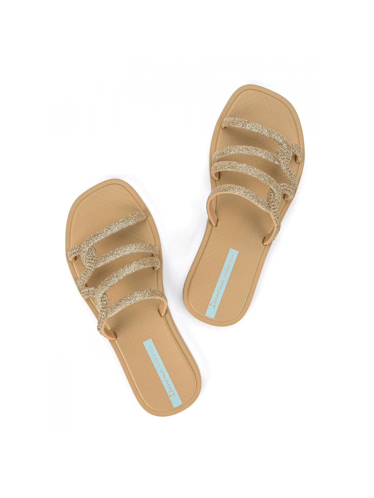 IPANEMA Ciabatta Donna IP.27286 BB955 BEIGE/GLITTER/GREEN gioboutiqueweb