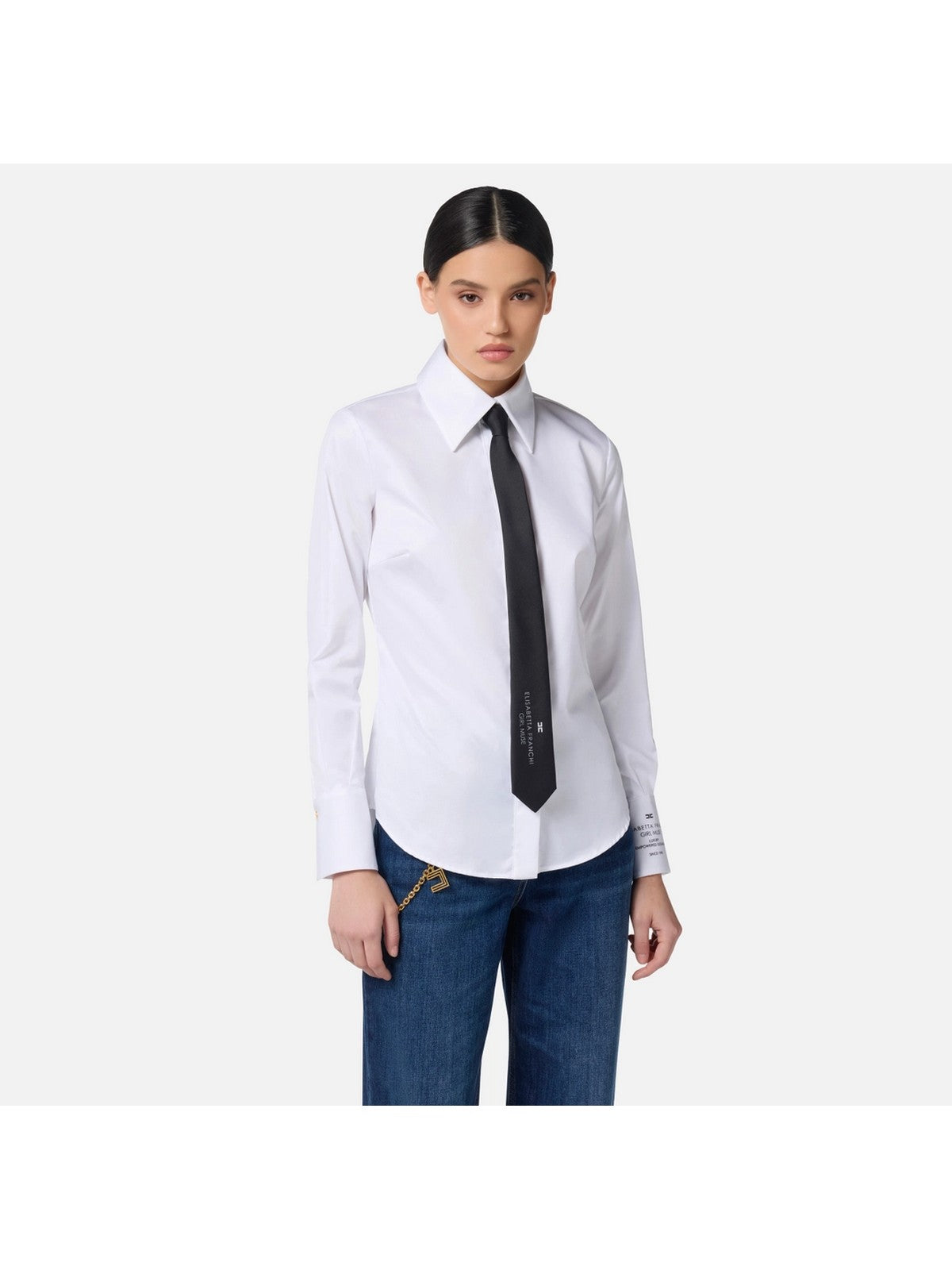 ELISABETTA FRANCHI Camicia Donna CA11556E2 100 Bianco