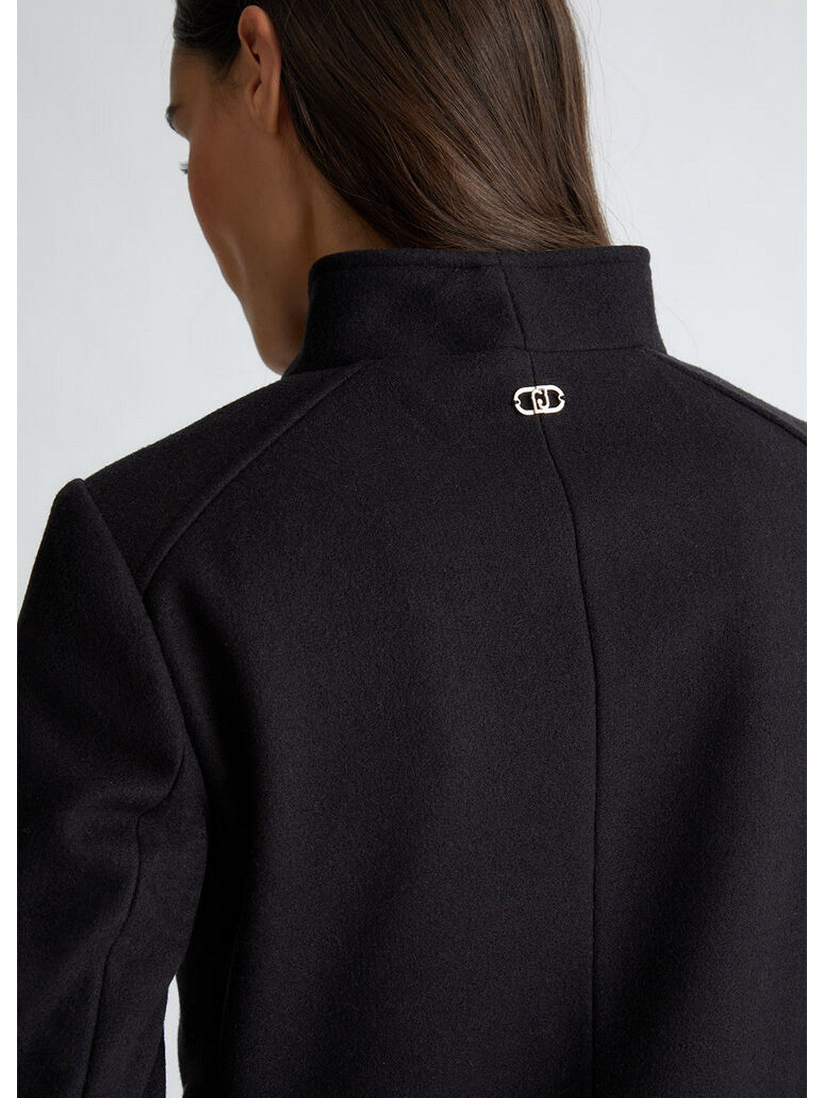 LIU JO WHITE Cappotto Donna WF4272T4612 22222 Nero gioboutiqueweb