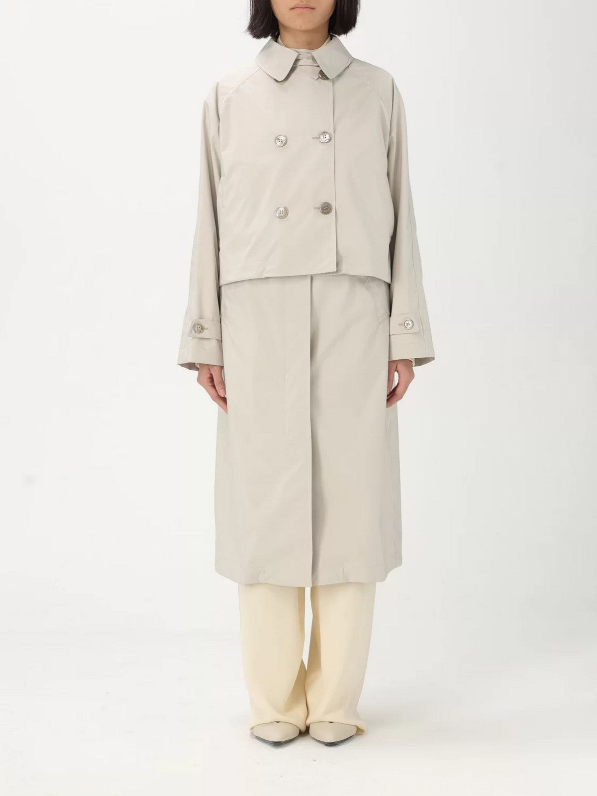 MOORER Trench Donna SALYA-ST2 MODSP100127 TEPAN06 Beige gioboutiqueweb