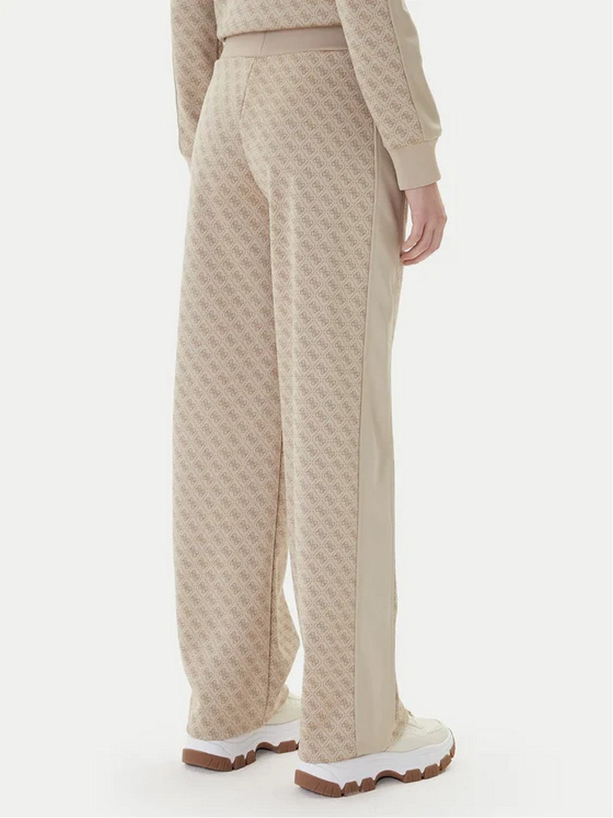 GUESS SPORT Pantalone Donna MAYA 4G WIDE LEG PANTS V6RB09 K2042 FNN0 4G JACQUARD LIGHT MI