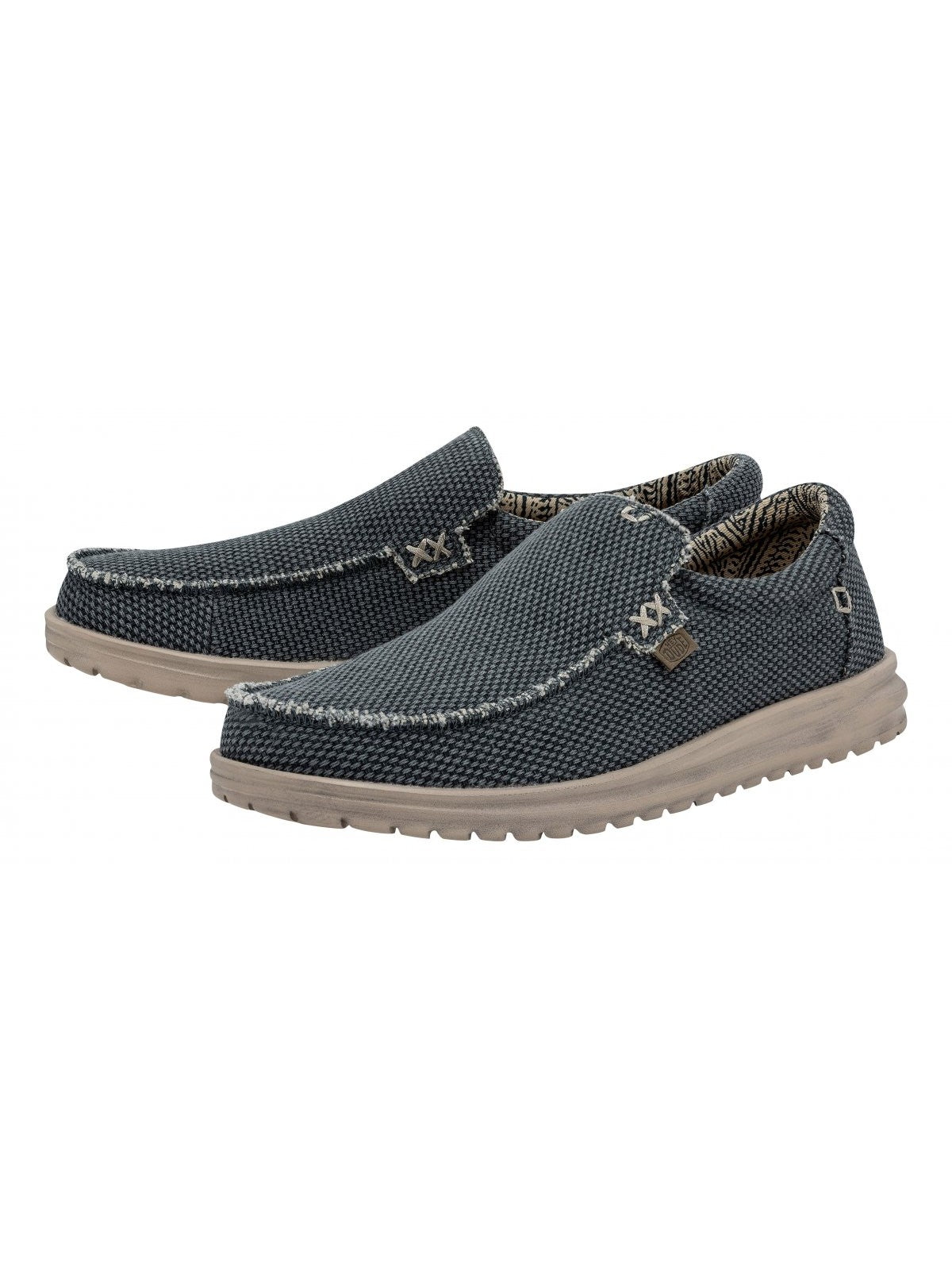 HEY DUDE Mocassino Uomo Mikka Braided HD.40124 4NL DEEP BLUE gioboutiqueweb