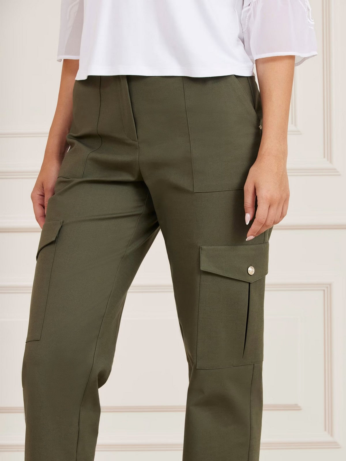 Marciano Pantalone Woman Alice Cargo Pant 4YGB16 7124A G8F6 Verde