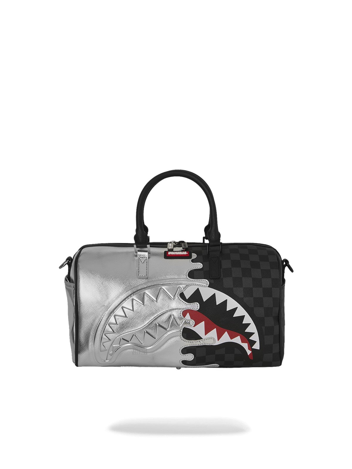 SPRAYGROUND Borsa Unisex adulto SILVER SIDE DRIP BLACK CHECK MINI DUFFLE 910D8925NSZ Nero