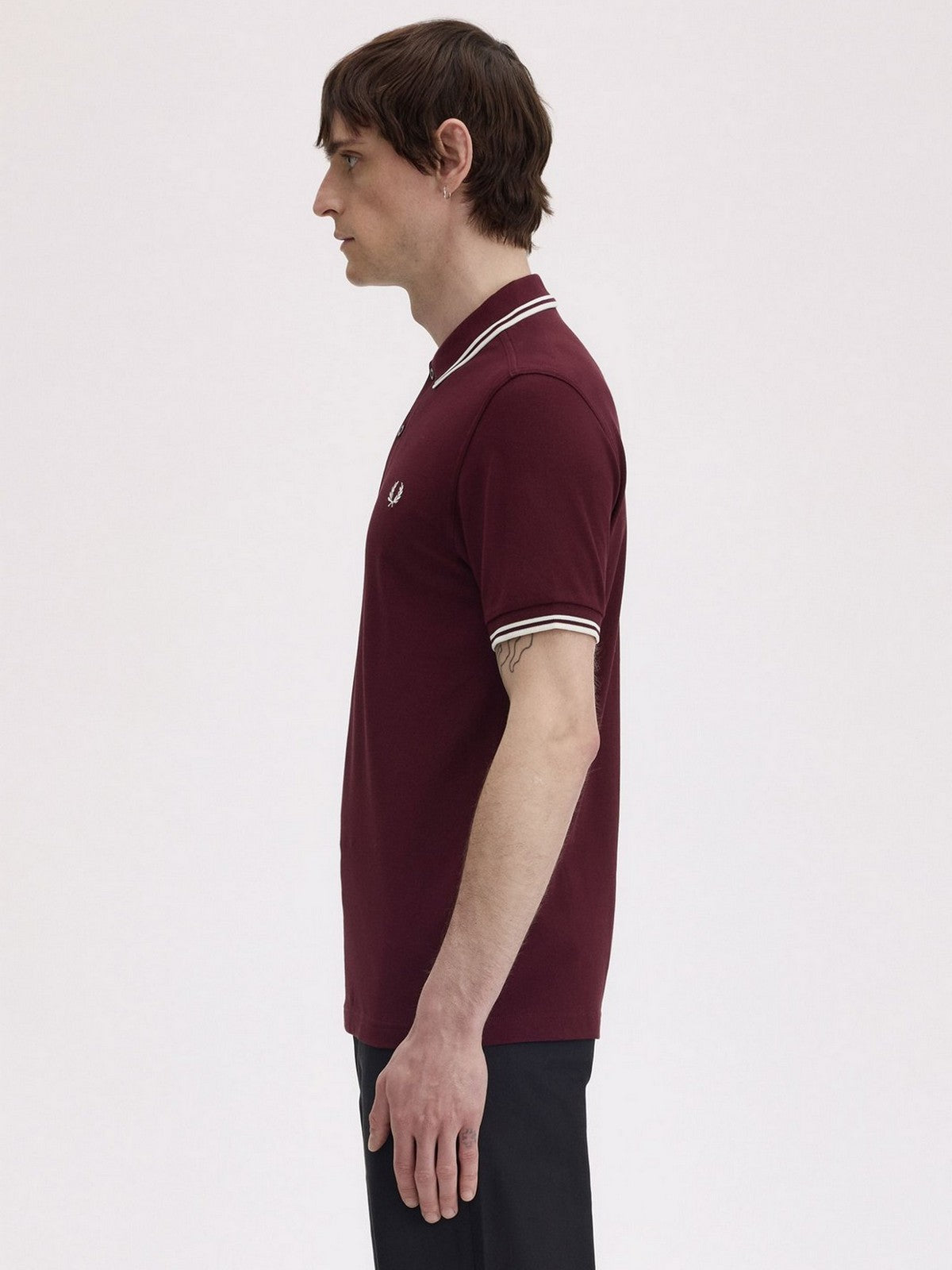 FRED PERRY Polo Uomo FP TWIN TIPPED FRED PERRY SHIRT FP-M3600P-57 597 OXBLOOD