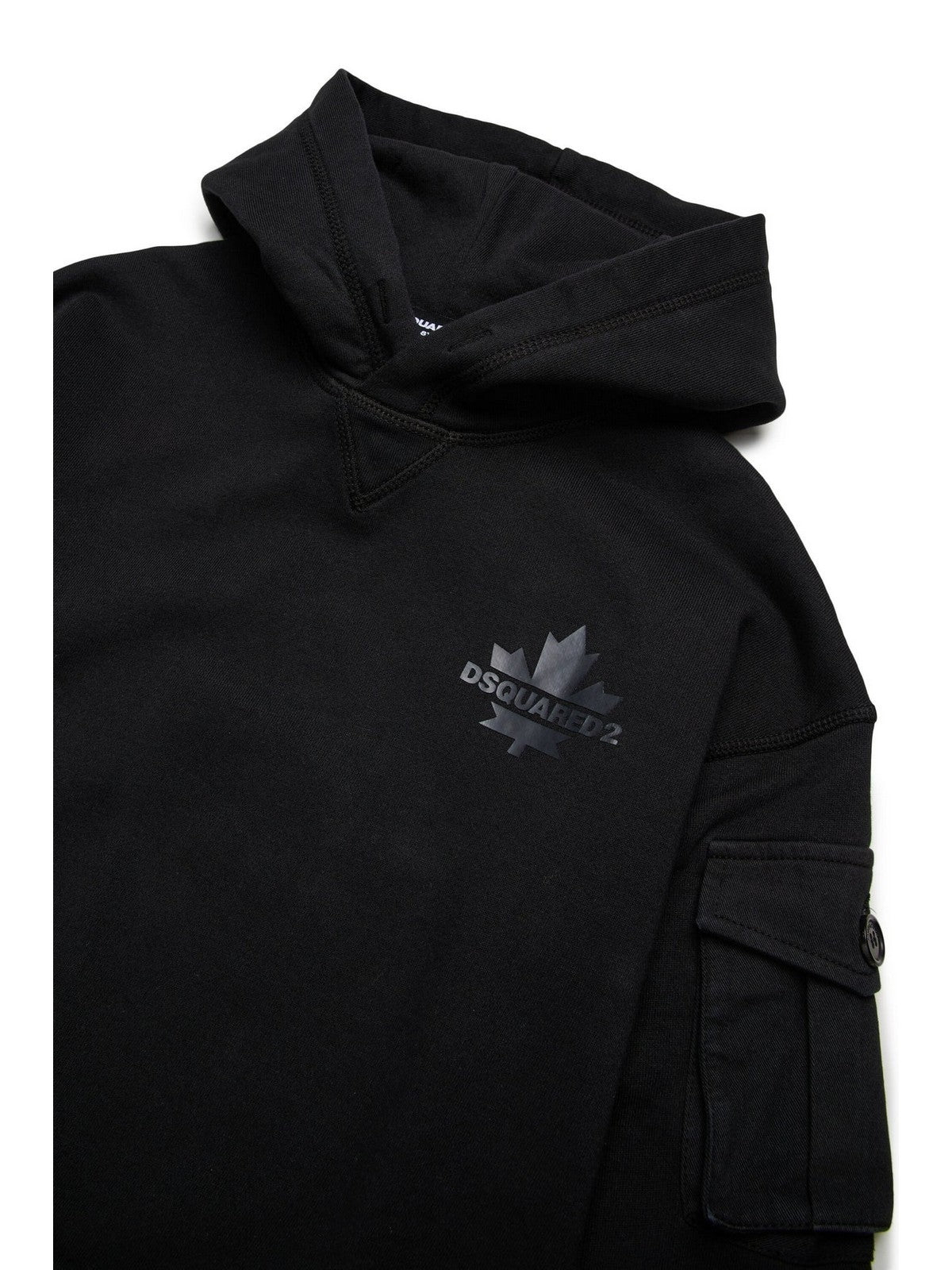 DSQUARED2 Felpa Bambini e ragazzi DQ2735 D0AC6 DQ900 BLACK