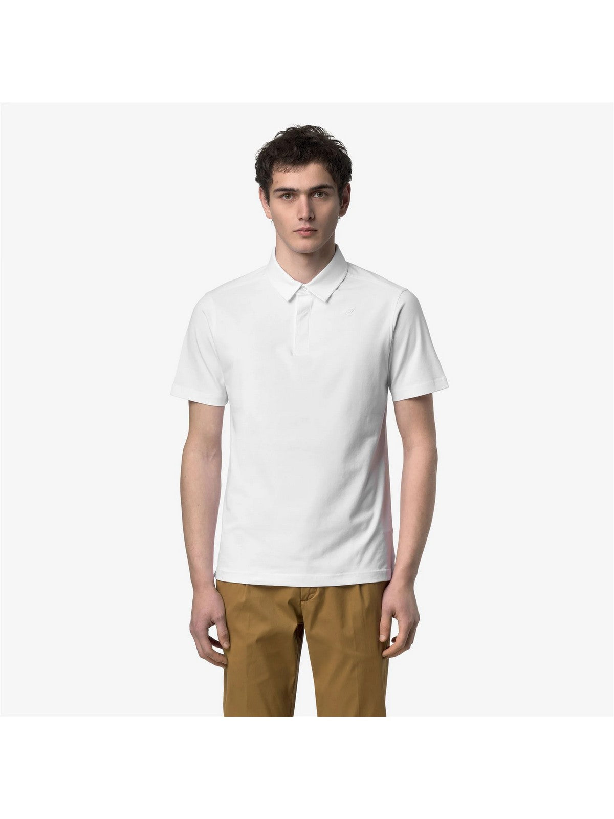 K-WAY Polo Uomo VIGGO LIGHT STRETCH JERSEY K5134FW 001 White - White