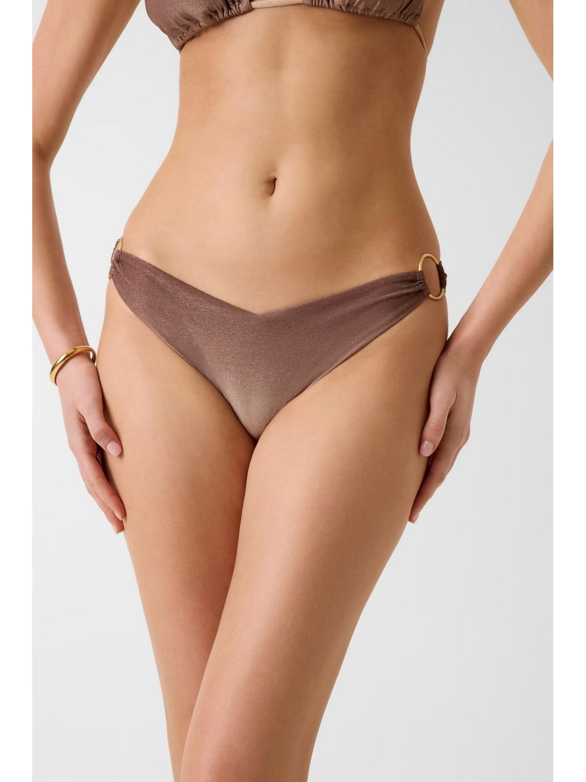 GUESS BEACHWEAR Costume da bagno Donna IRIS BRAZILIAN E6GO09 KF600 PMJQ BROWN SHADE AOP