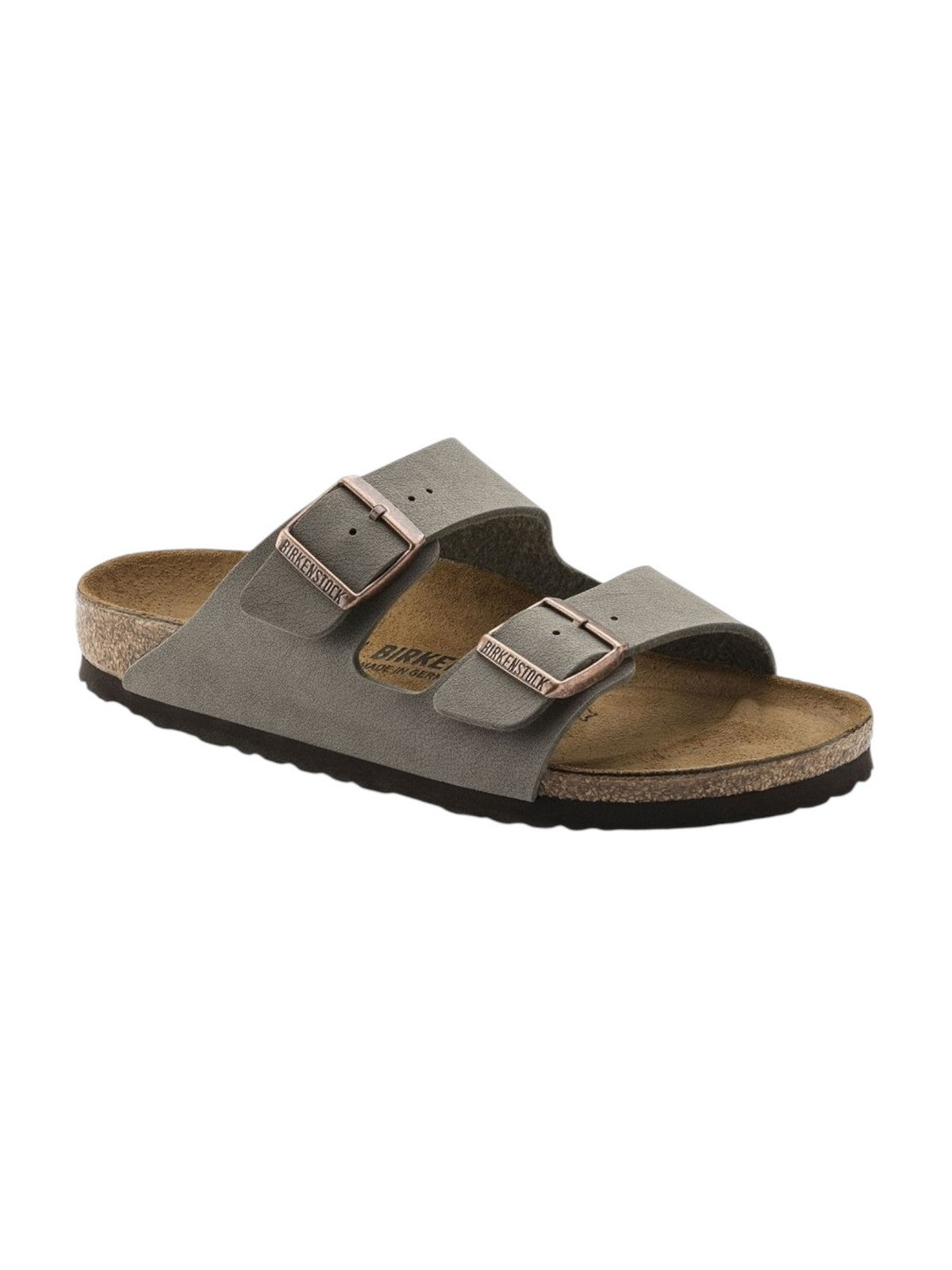 BIRKENSTOCK Sandalo Unisex adulto Arizona stone, Birkibuc 151213 Grigio gioboutiqueweb