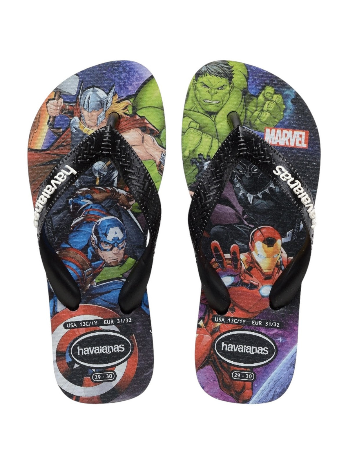 HAVAIANAS Infradito Bambini e ragazzi Hav. Kids top marvel 4148300.0090 Nero gioboutiqueweb