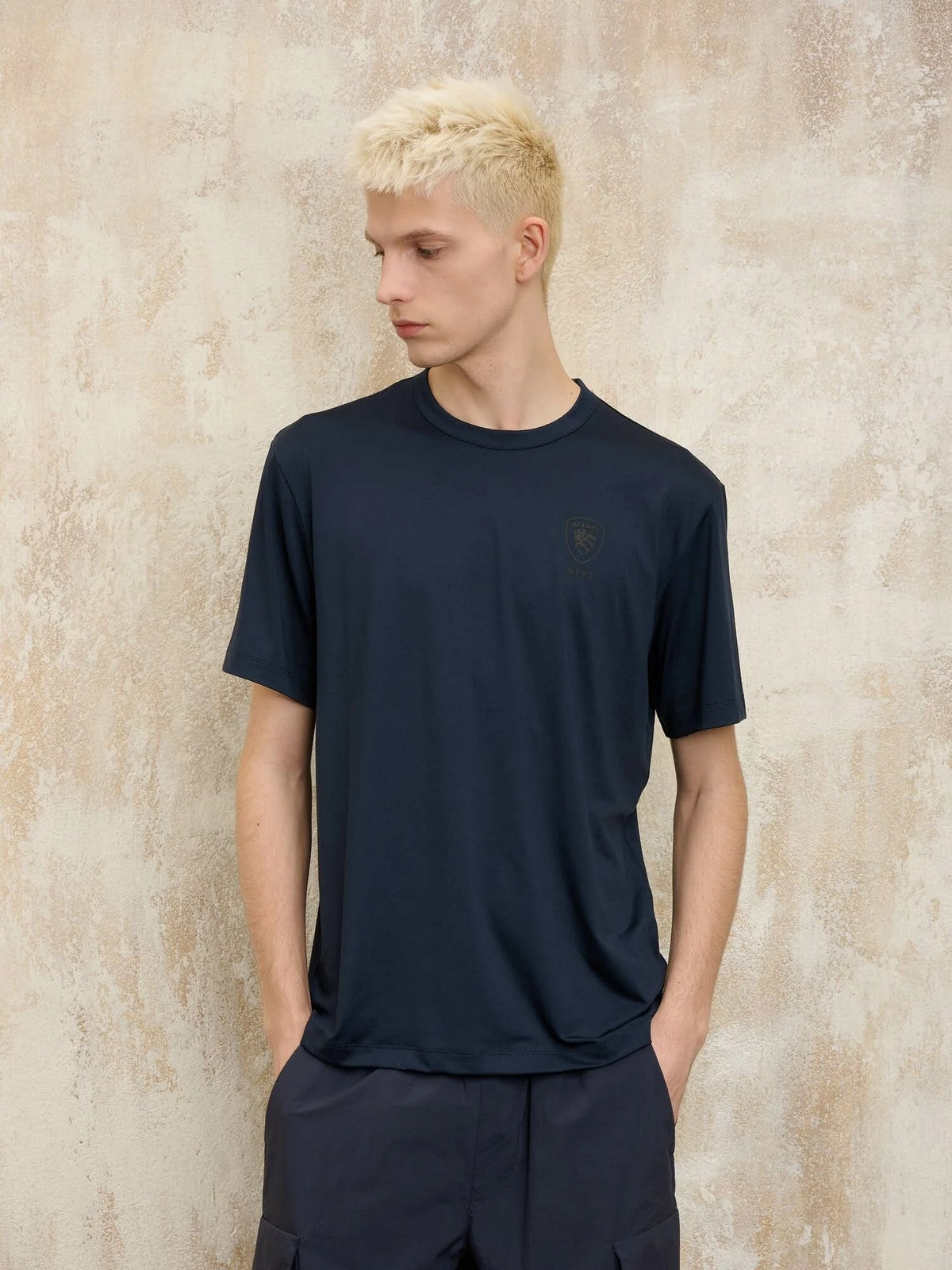 BLAUER T-shirt Uomo JASON 25SBLUH02108 006864 888 Blu gioboutiqueweb