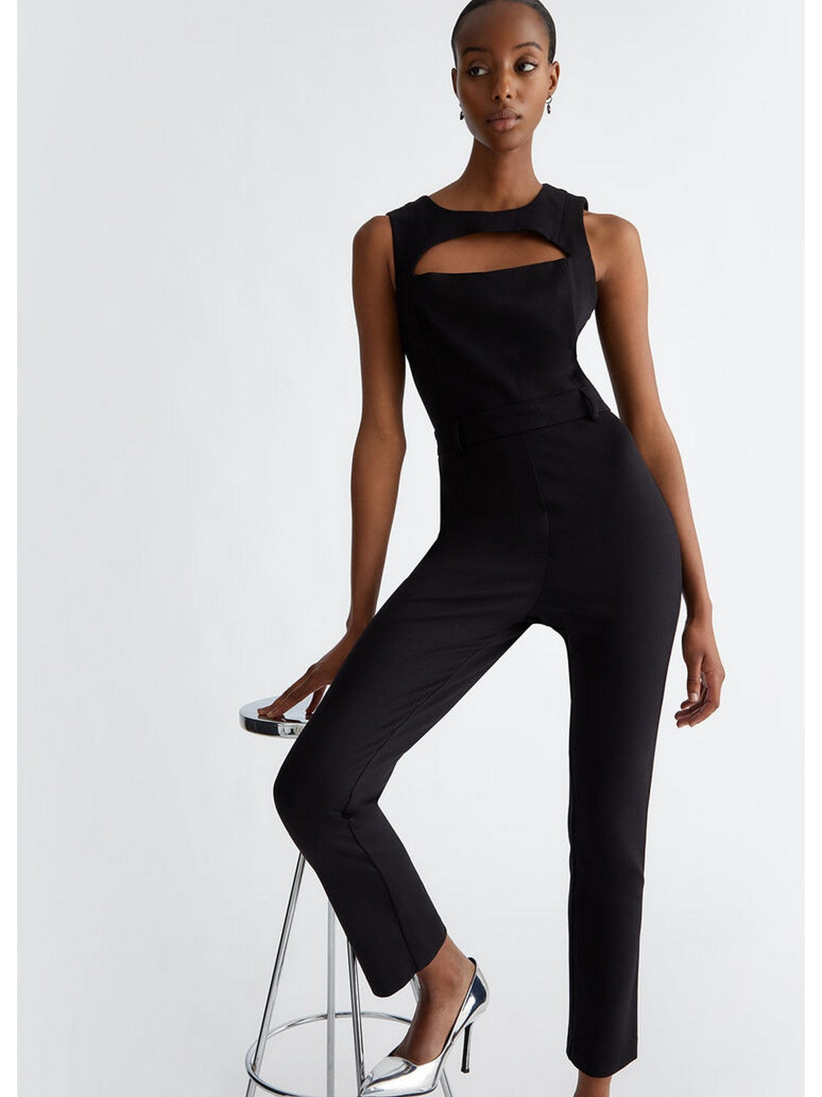 LIU JO WHITE Tuta Donna WF4385J9189 22222 Nero gioboutiqueweb