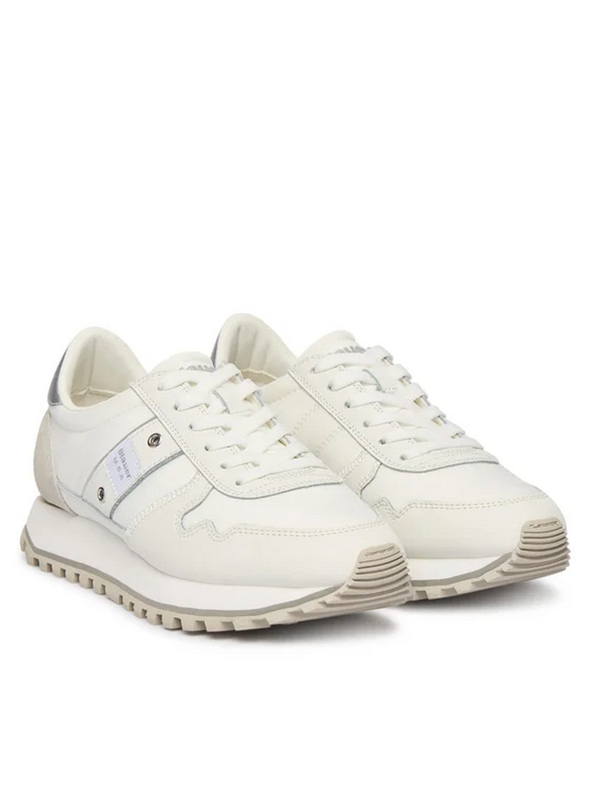 BLAUER Sneaker Donna MILLEN03 S6MILLEN03/NYM WHI/SIL WHITE/SILVER