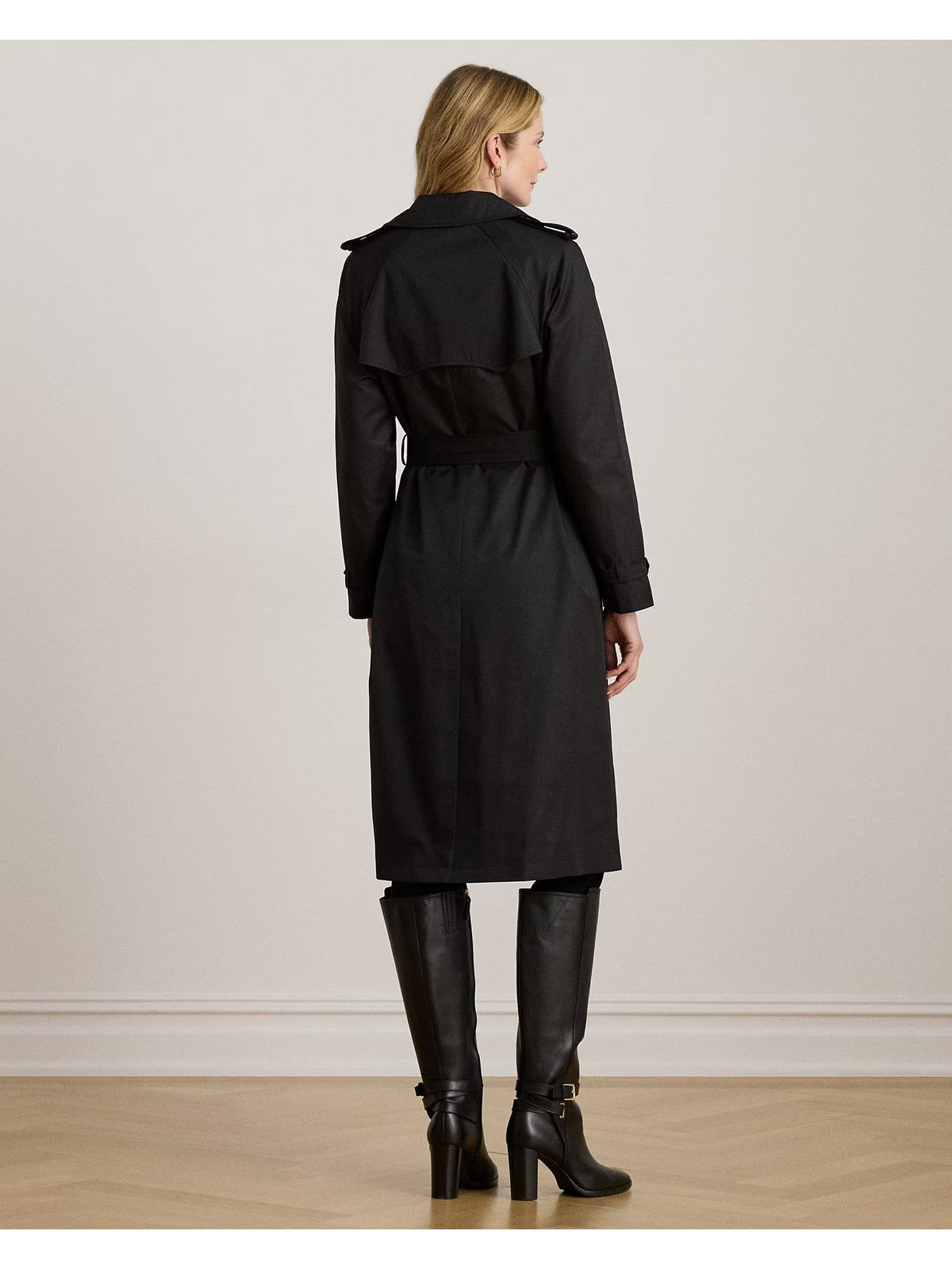LAUREN RALPH LAUREN Trench Donna BL DB W NS44-LINED-COAT 297951259 001 BLACK gioboutiqueweb